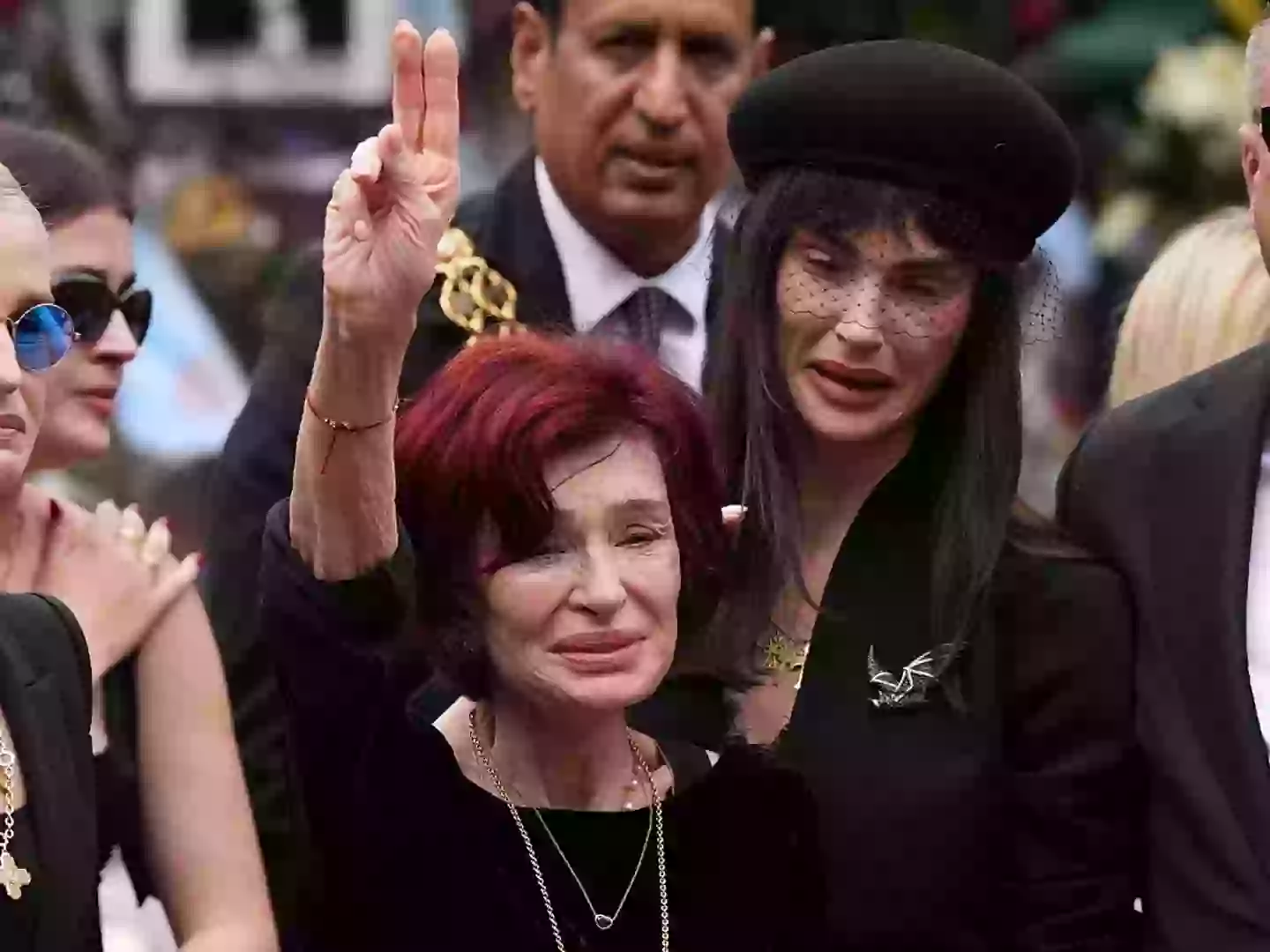 Sharon Osbourne at the procession (Loannis Alexopoulos/Anadolu via Getty Images)