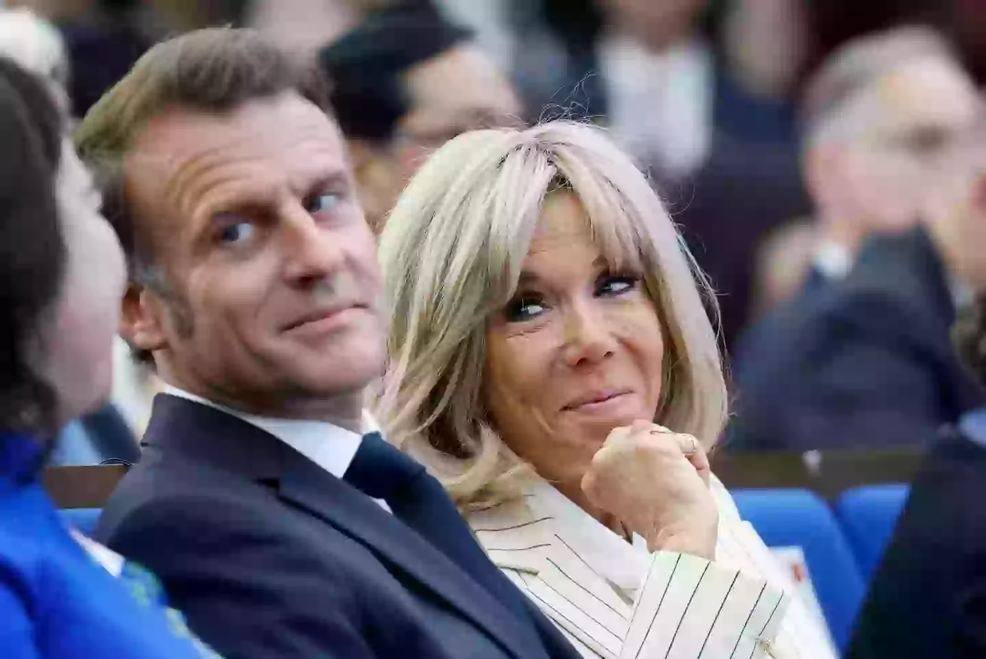 The pair met when Macron was at secondary school (LUDOVIC MARIN/AFP via Getty Images)
