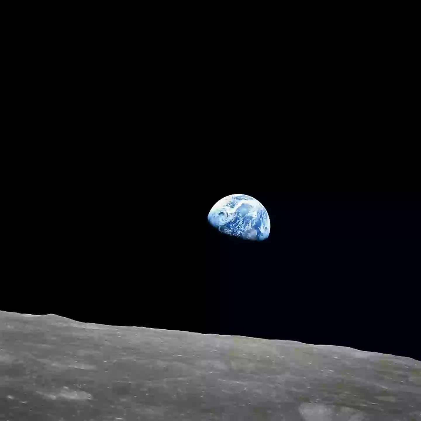'Earthrise', taken from lunar orbit by astronaut William Alison Anders on December 24 1968 (NASA/Bill Anders)