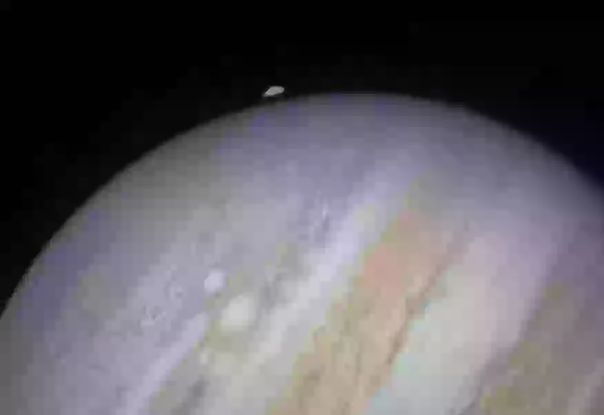 That space rock might look tiny but its important to note Jupiter is massive (Victor Salerno/Space Today)