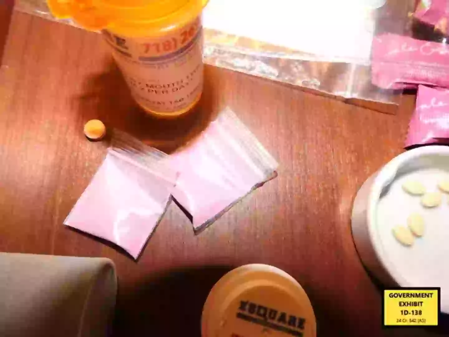 Mysterious pink powder tested positive for ketamine and MDMA (Department of Justice)