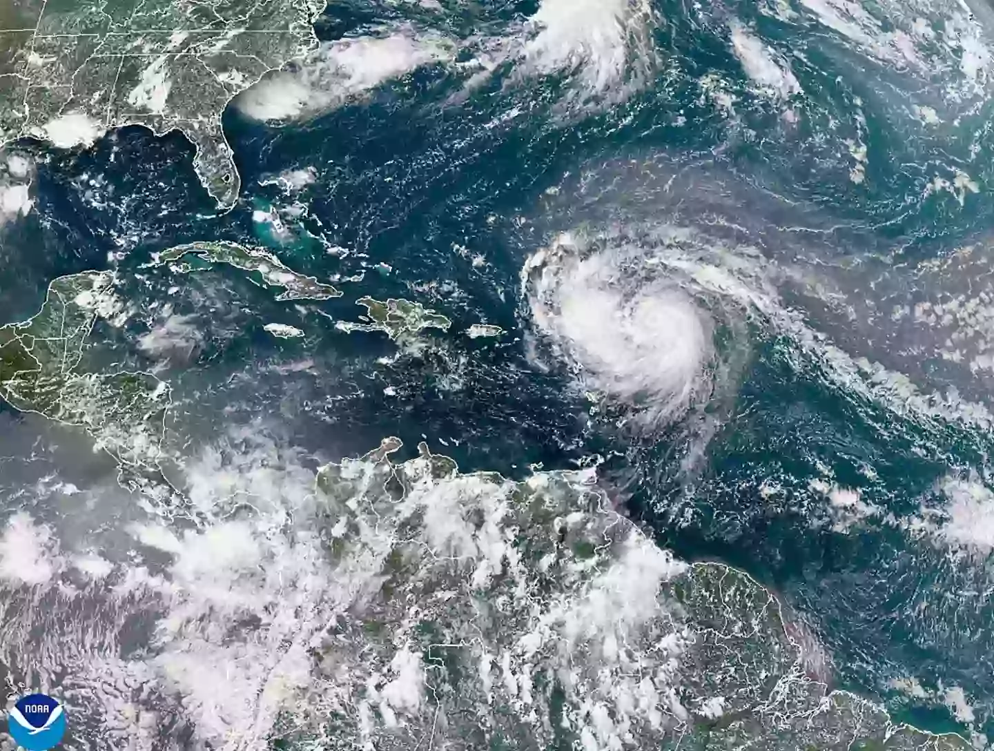 Hurricane Erin quickly turned into a Category 5 hurricane (NOAA via Getty Images)