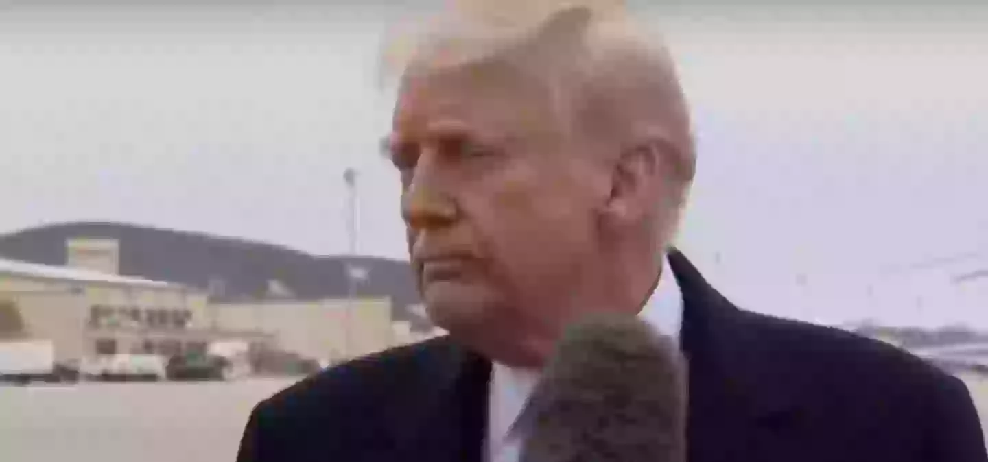 The muff grazed his face and his mouth (YouTube/news.com.au)