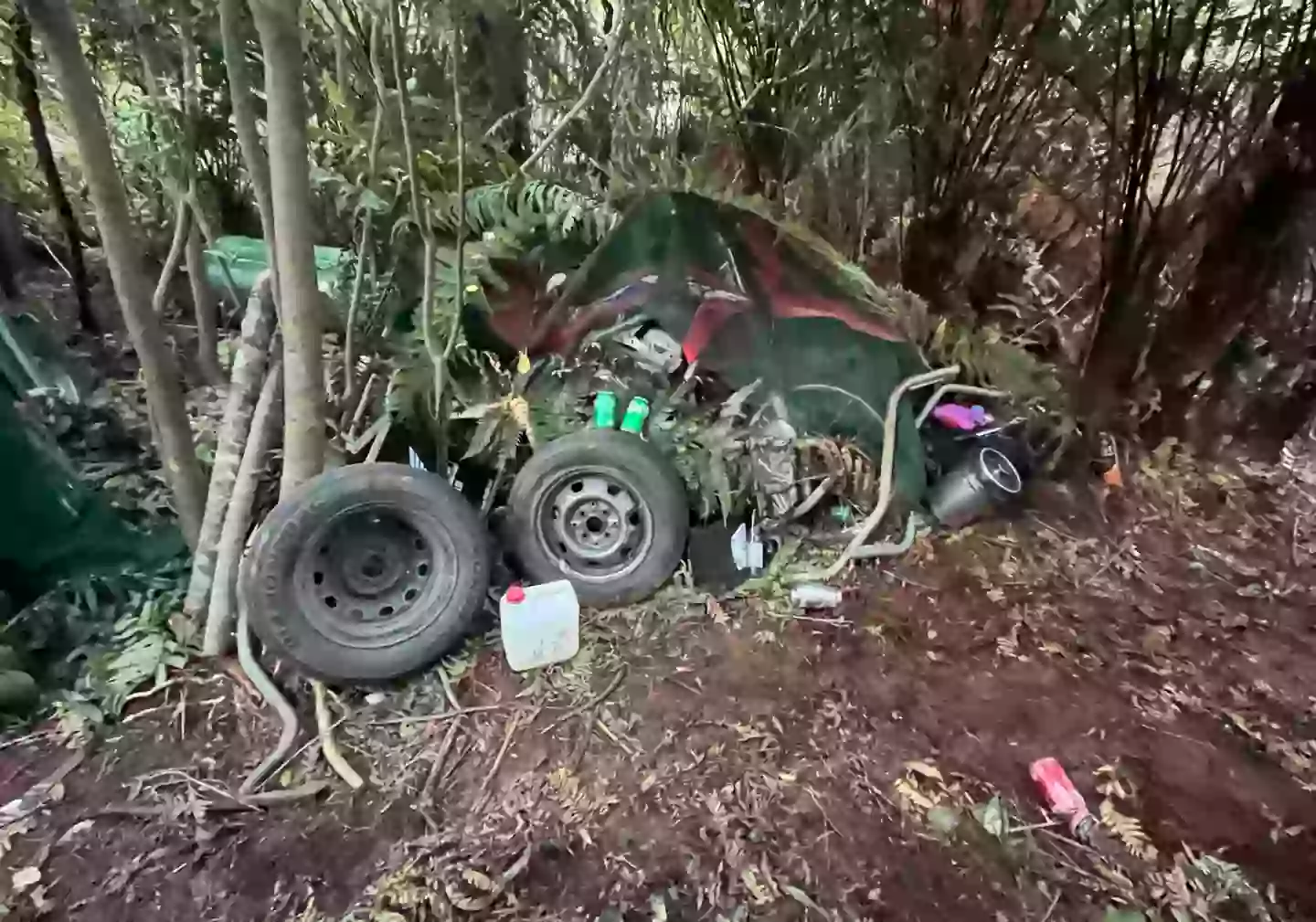 Two of Phillips' children were found at the camp (New Zealand Police)