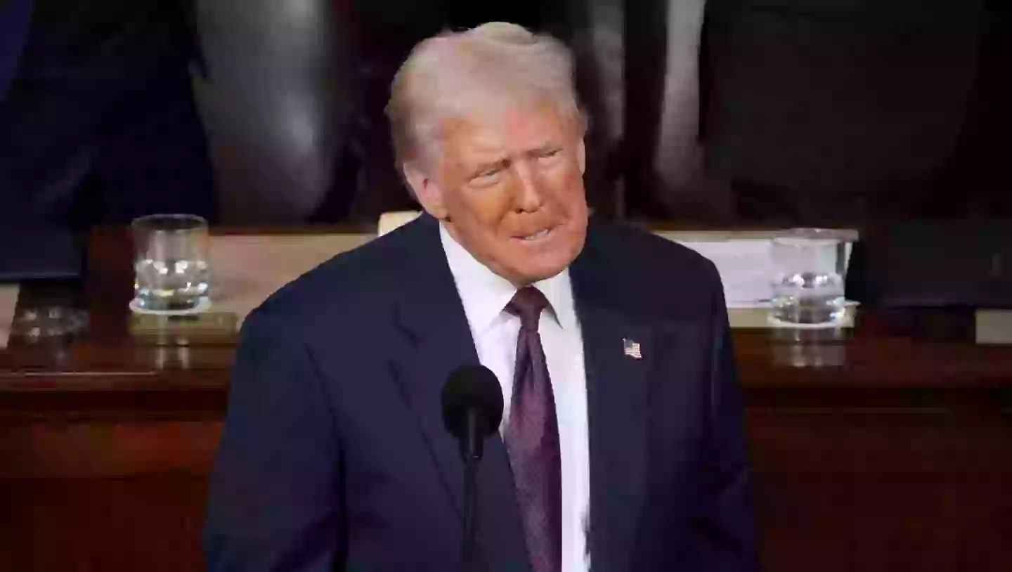 President Trump was branded as 'two-faced' by the Chinese diplomat (Andrew Harnik/Getty Images)