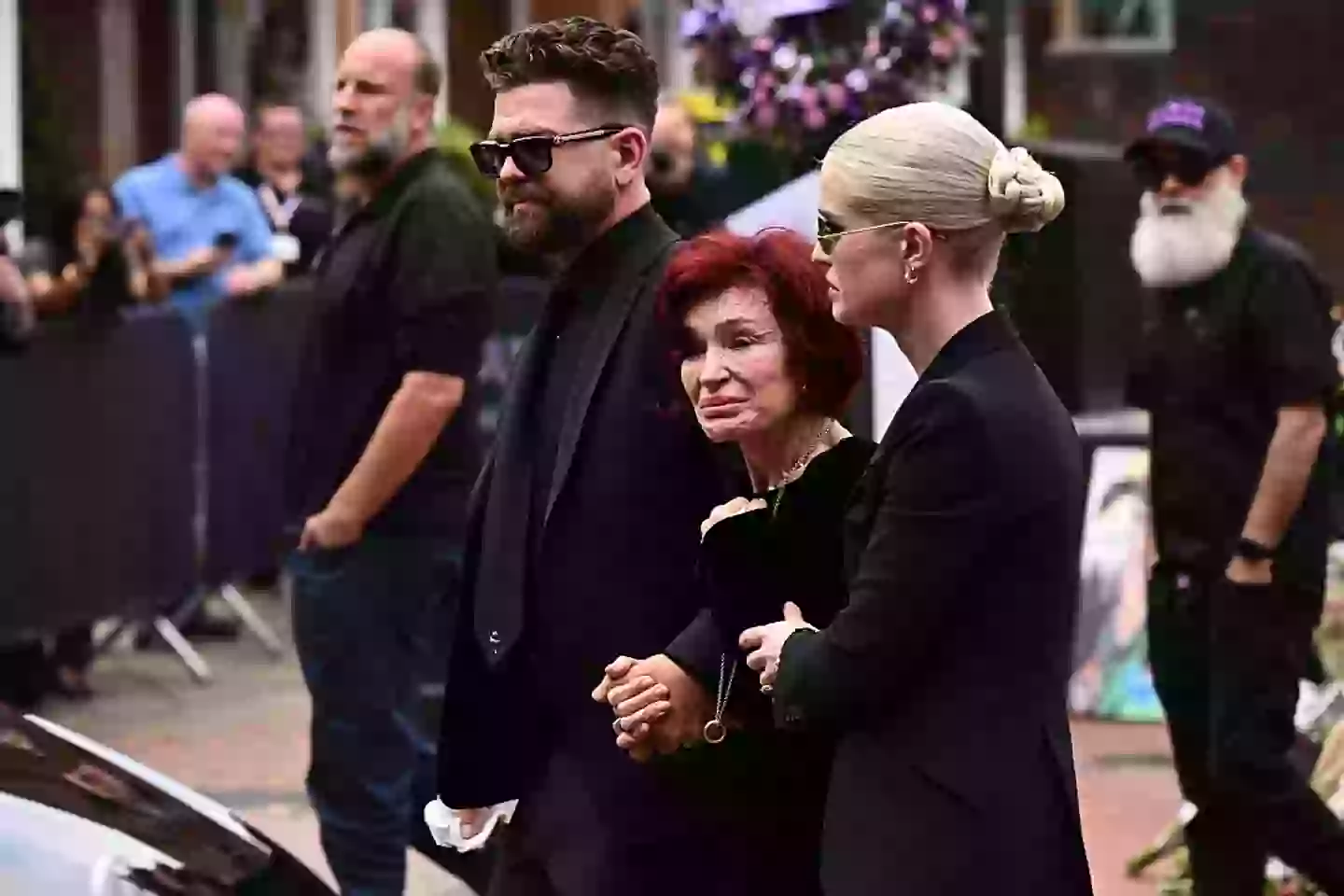 Sharon Osbourne was joined by the couple's children, Aimee, Jack and Kelly, at Ozzy's funeral (Leon Neal/Getty Images)