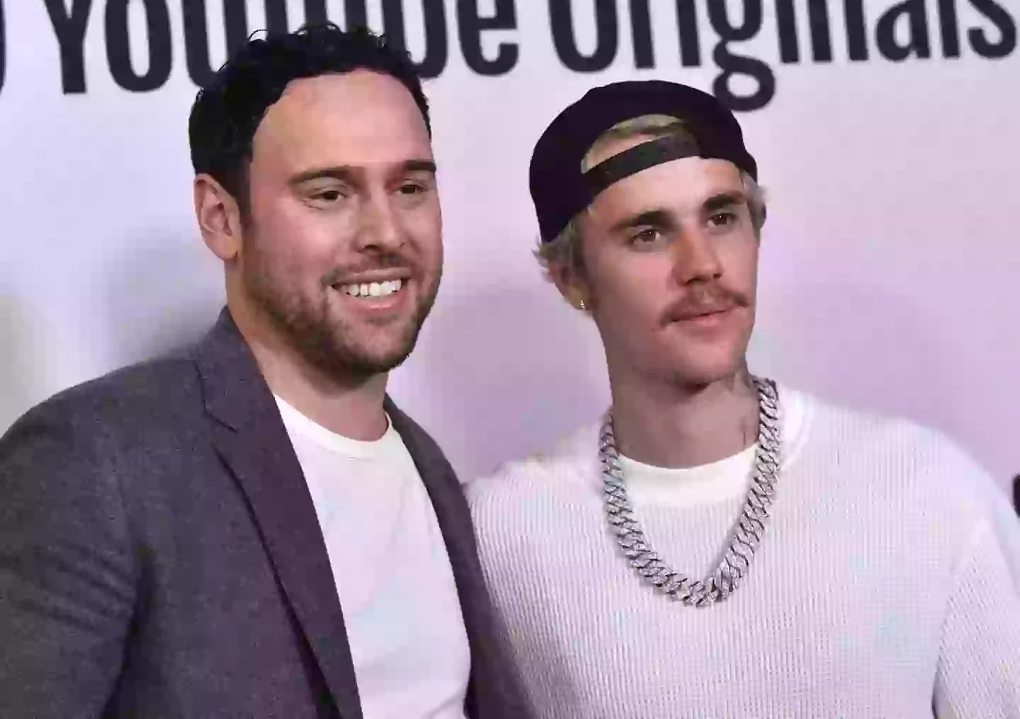 Justin Bieber and Scooter Braun went their separate ways in 2023 (LISA O'CONNOR/AFP via Getty Images)