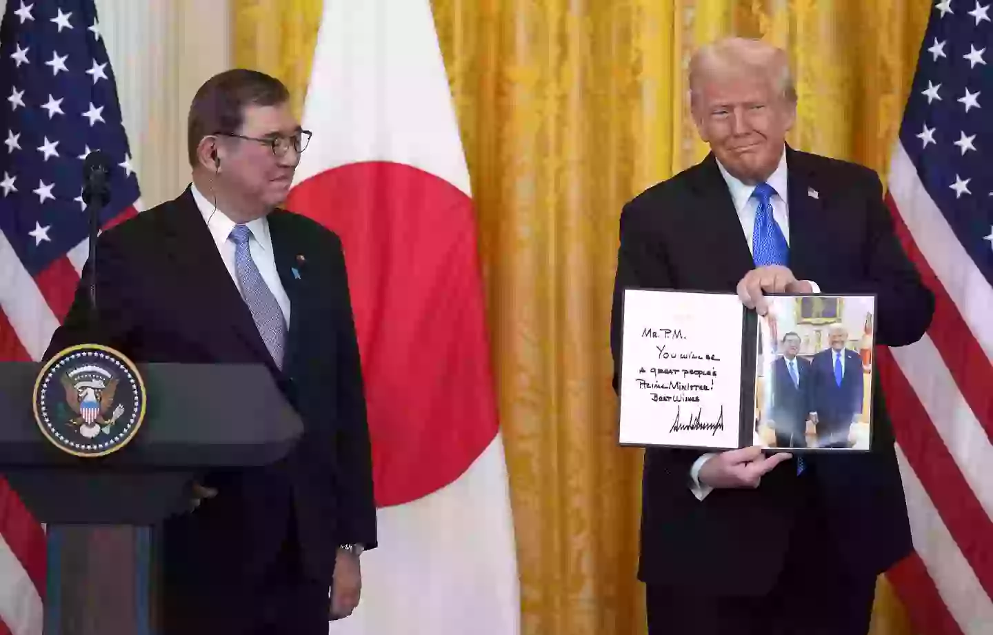 Trump is trying to create a strong relationship with Japan (Andrew Harnik/Getty Images)