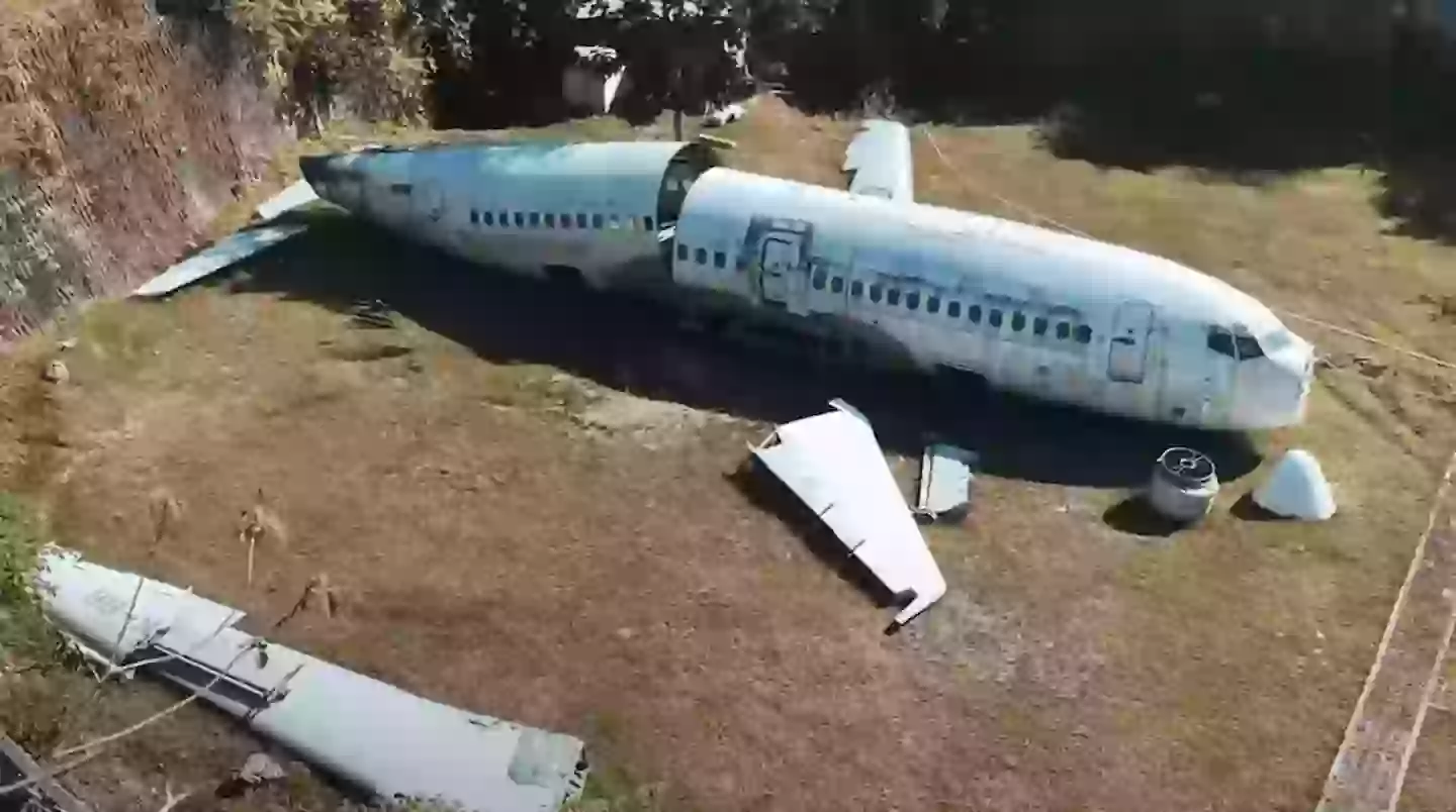 Locals say the plane was going to be made into a restaurant.