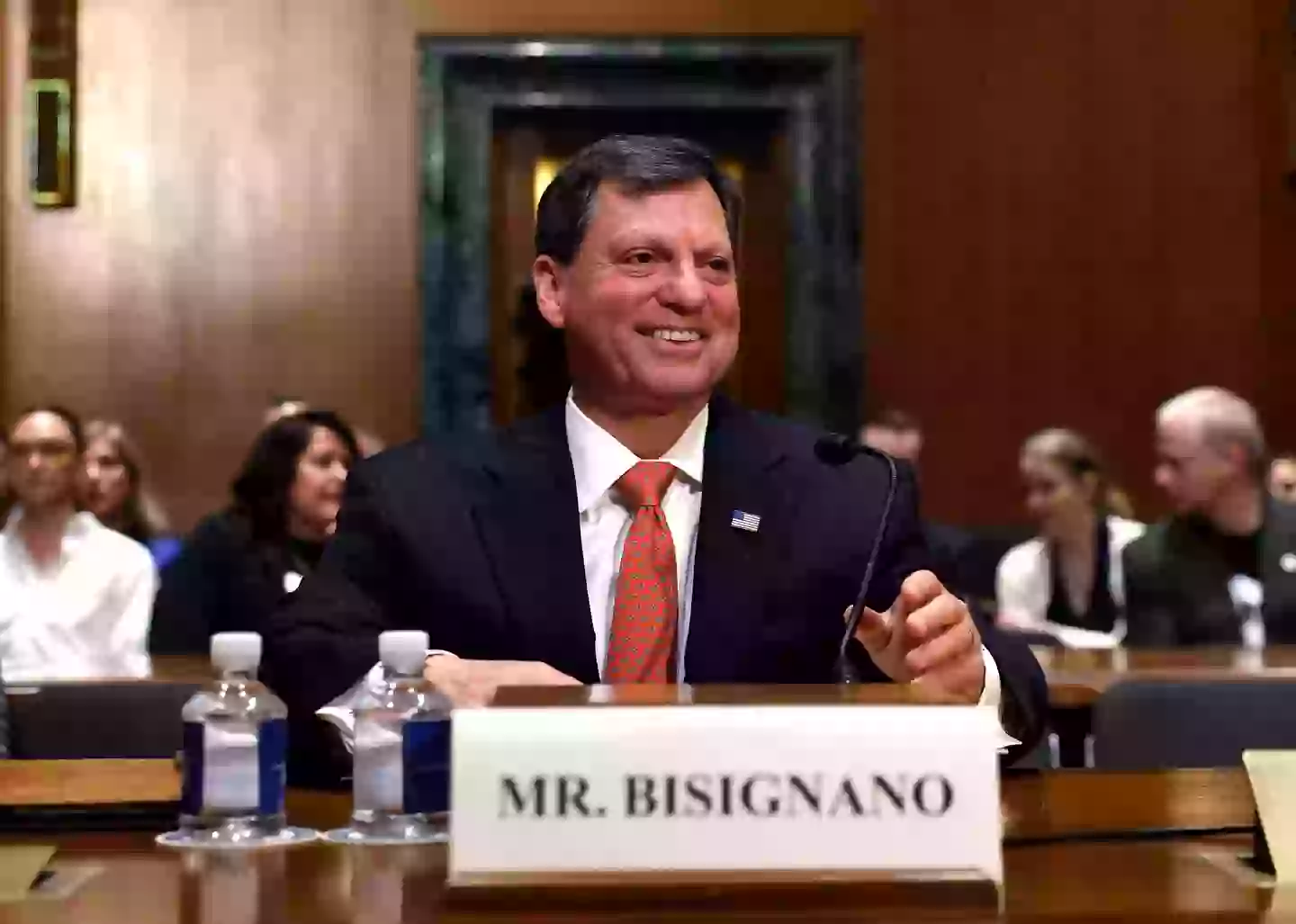 People on social media ripped into Bisignano for not understanding the role (Kevin Dietsch/Getty Images)