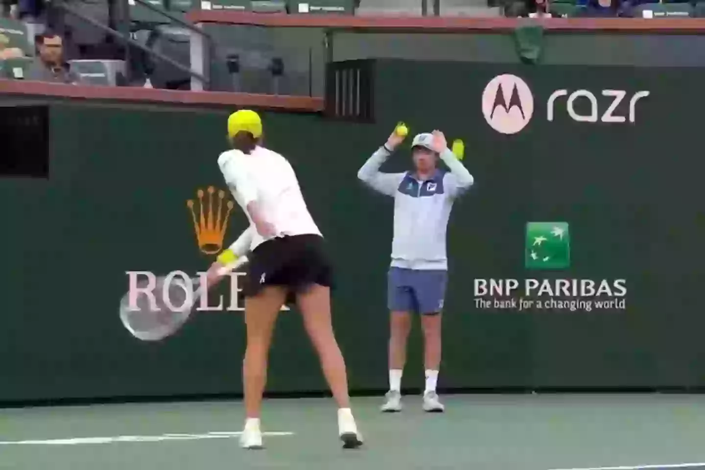 The heated moment has gone viral on social media (Sky Sports)