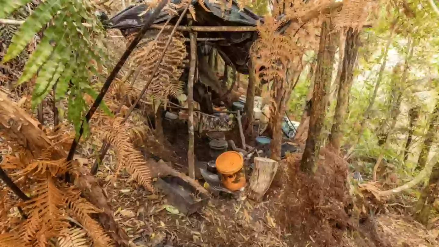 Police release shocking new photos of ‘grim’ second campsite where father hid children after vanishing four years ago