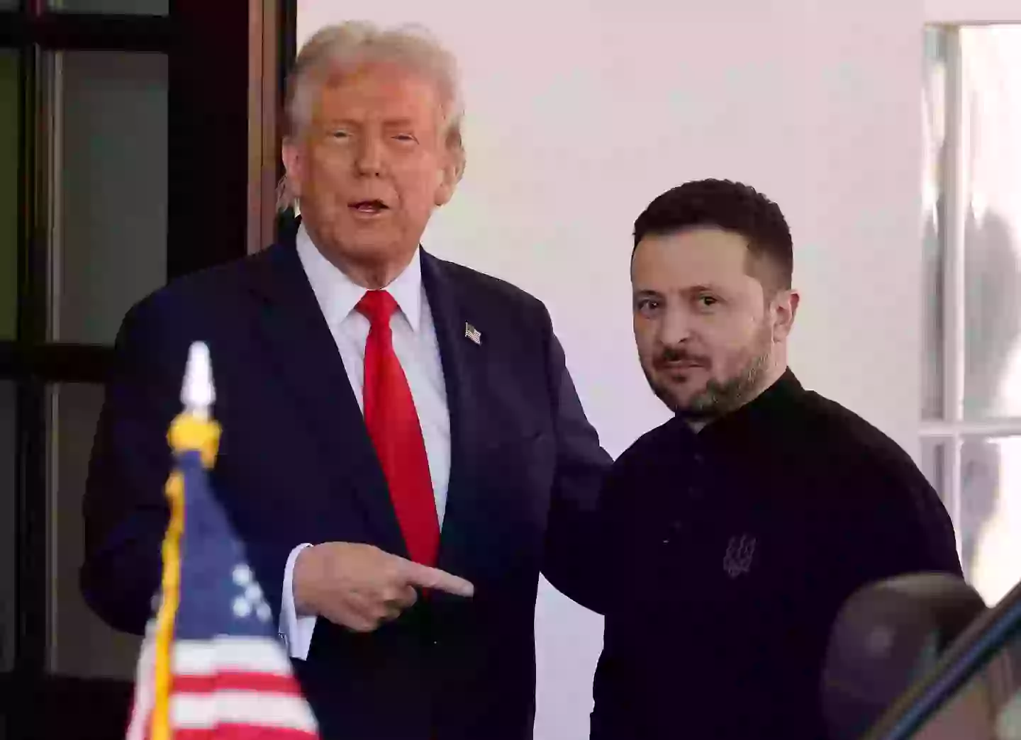 The Ukrainian president was criticized for not wearing a suit (Chip Somodevilla/Getty Images)