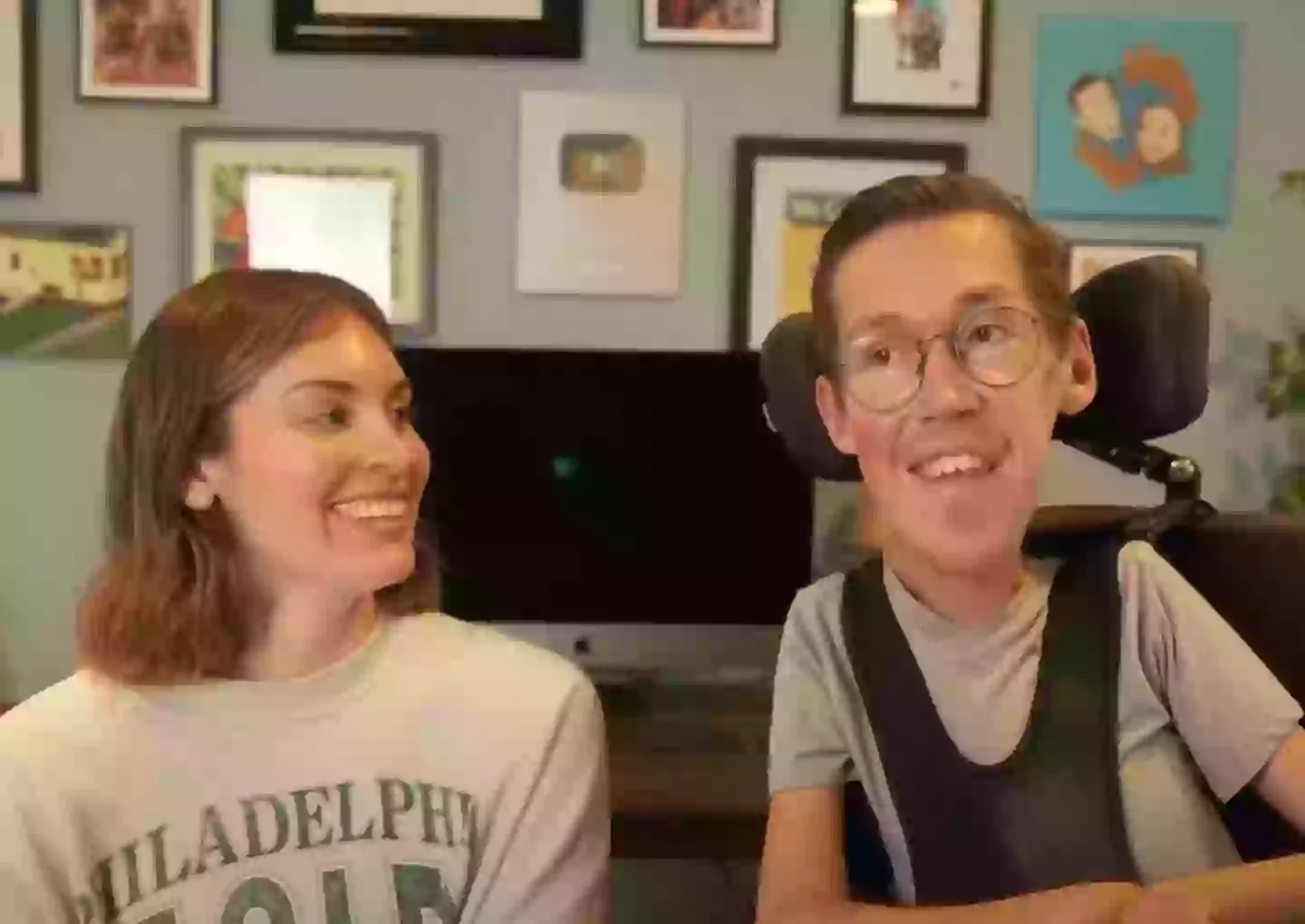 Shane said those refusing to believe disabled people can have an active sex life are willfully sticking their head in the sand (YouTube/SquirmyandGrubs)