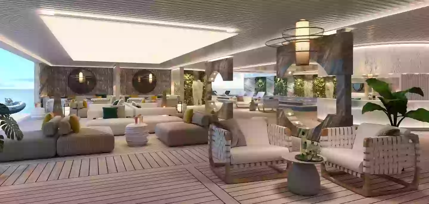 The cruise ship boasts a whole host of amenities and perks for the thousands of residents (Storyliner)
