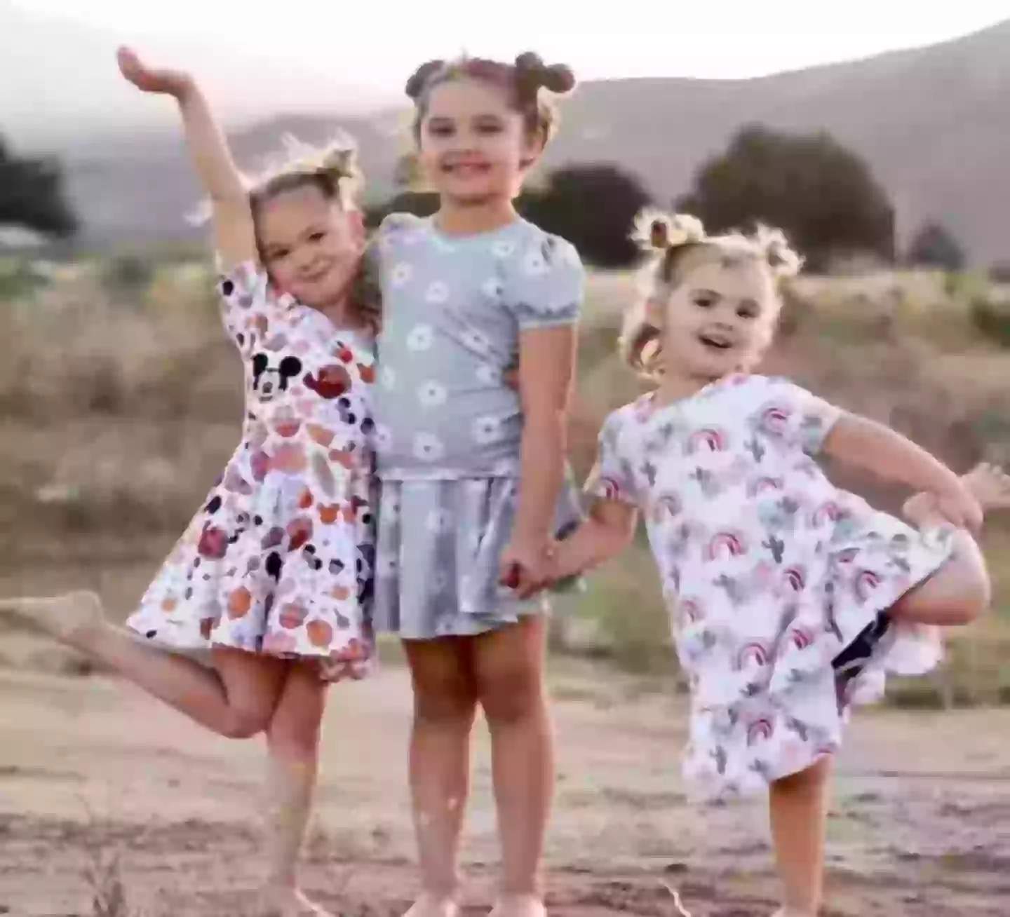 The bodies of sisters Olivia, five, Evelyn, eight, and Paityn, nine, were found shortly after they went missing (GoFundMe)