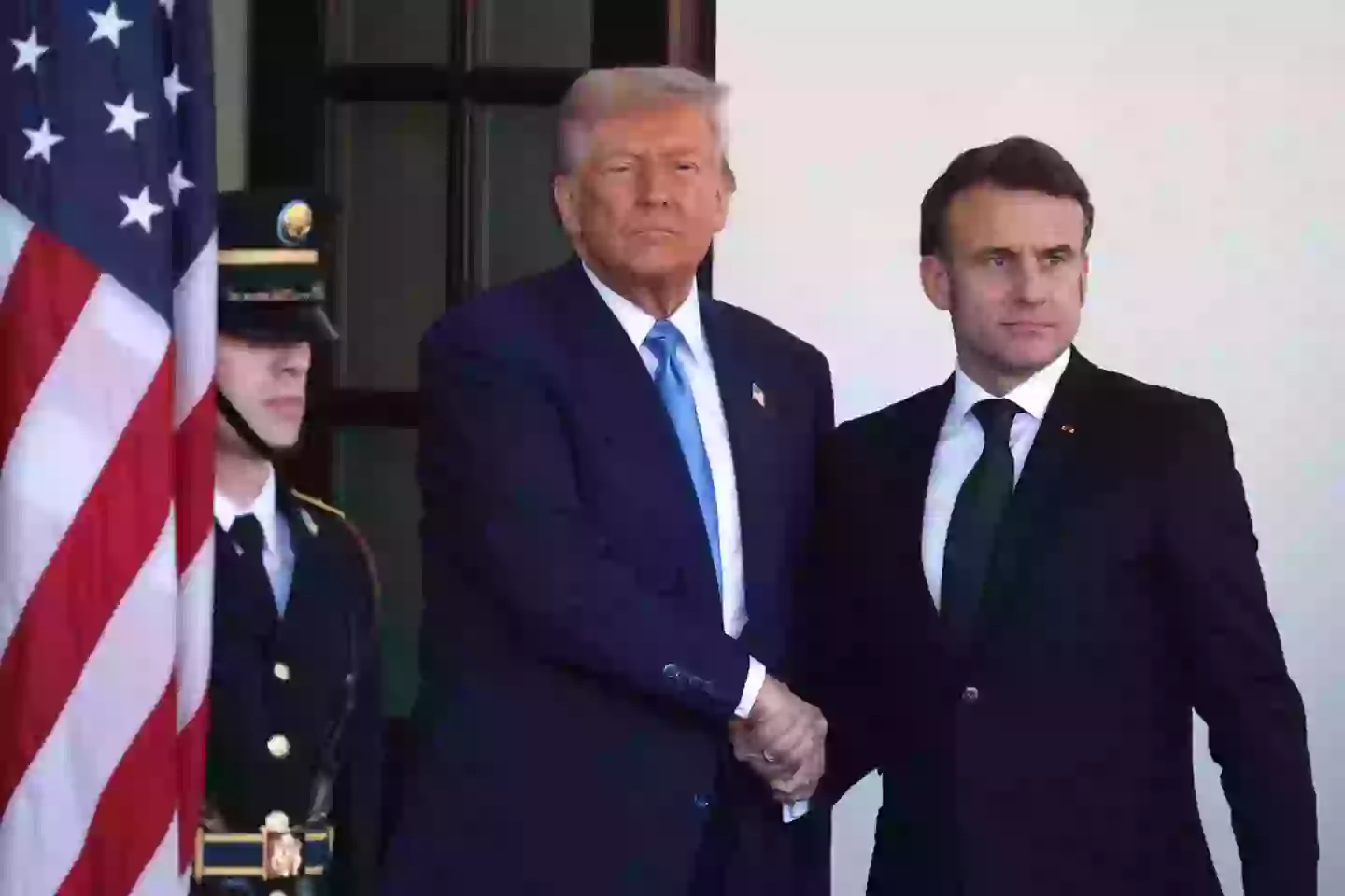 Trump and Macron met at the White House (Tasos Katopodis/Getty Images)