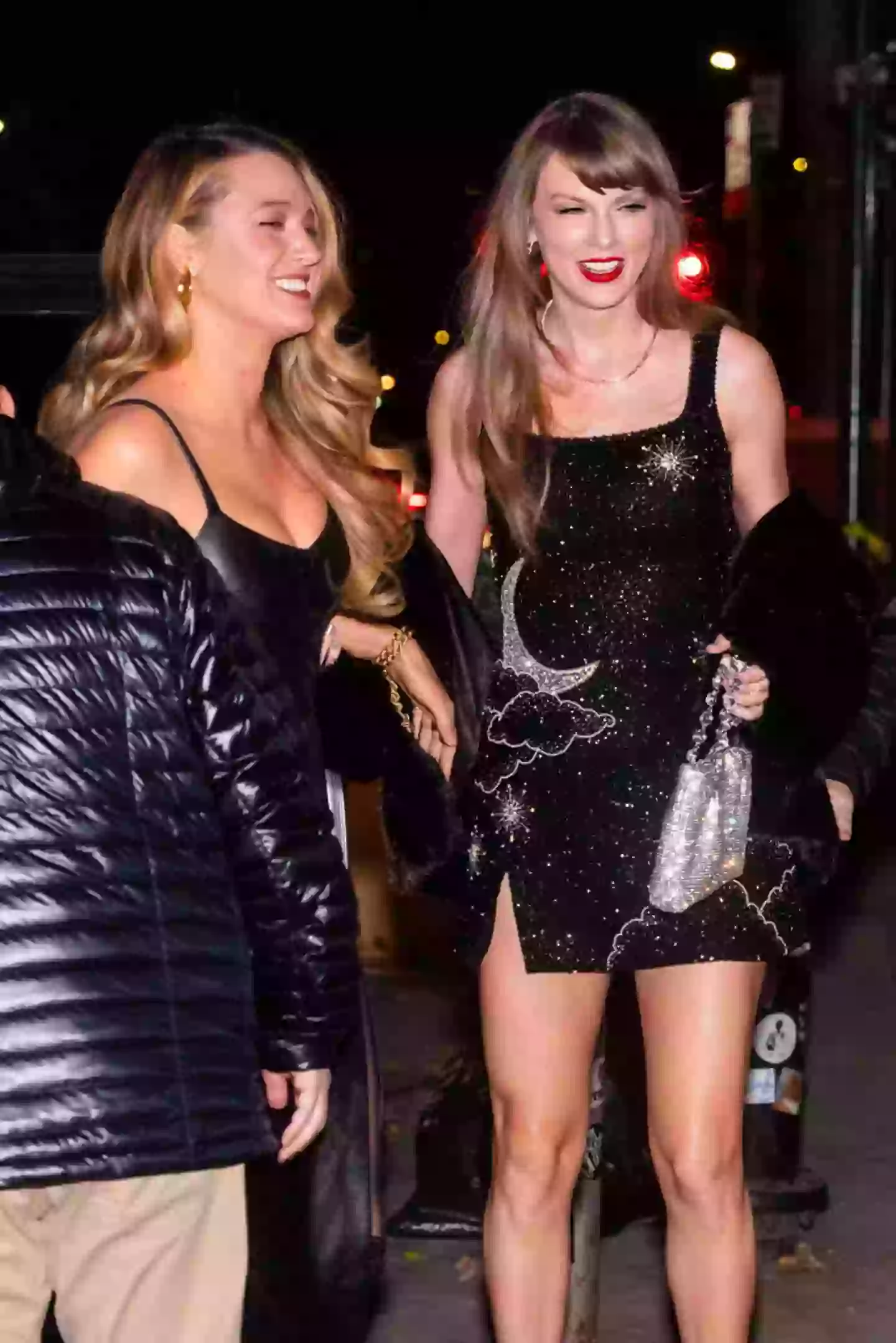 Blake Lively and Taylor Swift seen together in December 2023 (Gotham/GC Images)