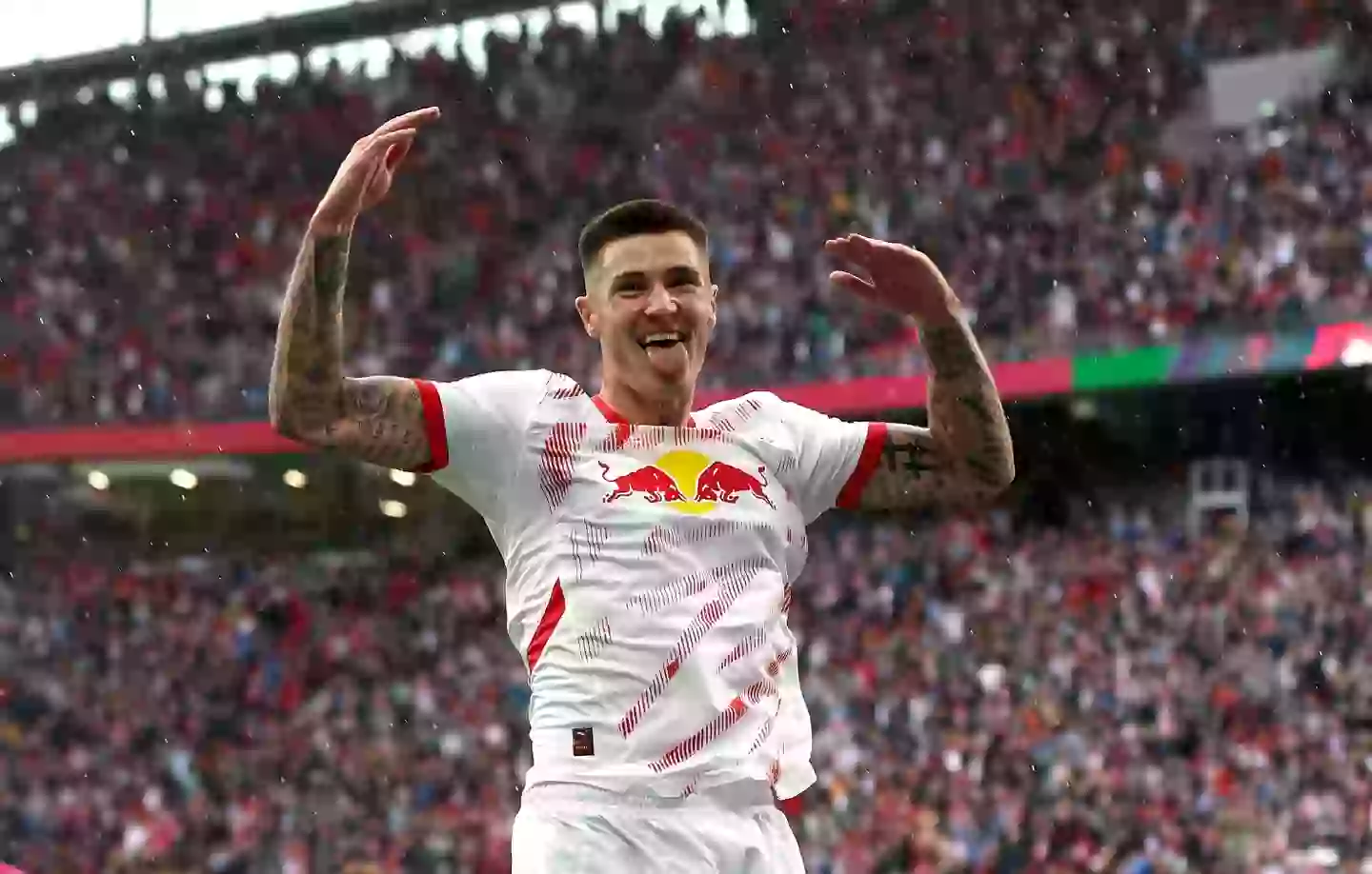 Sesko is one of the best emerging young forwards in football. (Image: Maja Hitij / Staff via Getty)