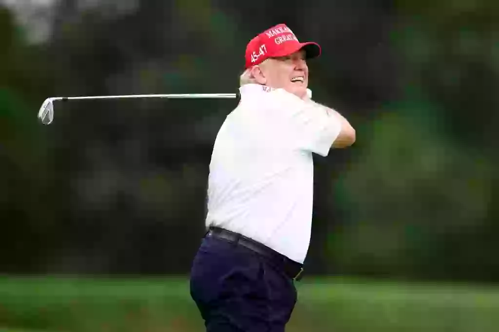 Donald Trump is a keen golfer (Image: Getty)
