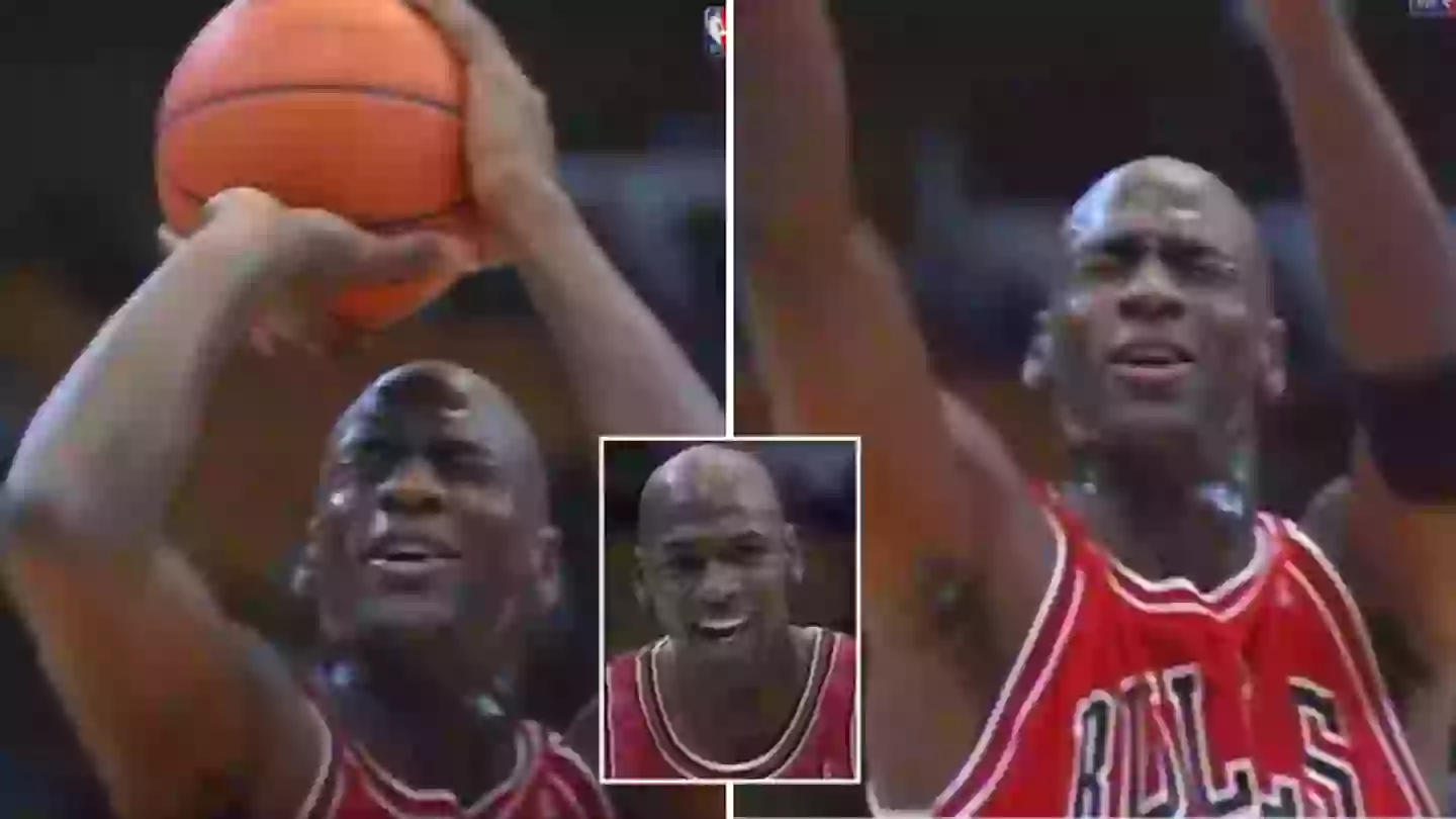 Michael Jordan once threw a free shot with his eyes closed during an NBA game