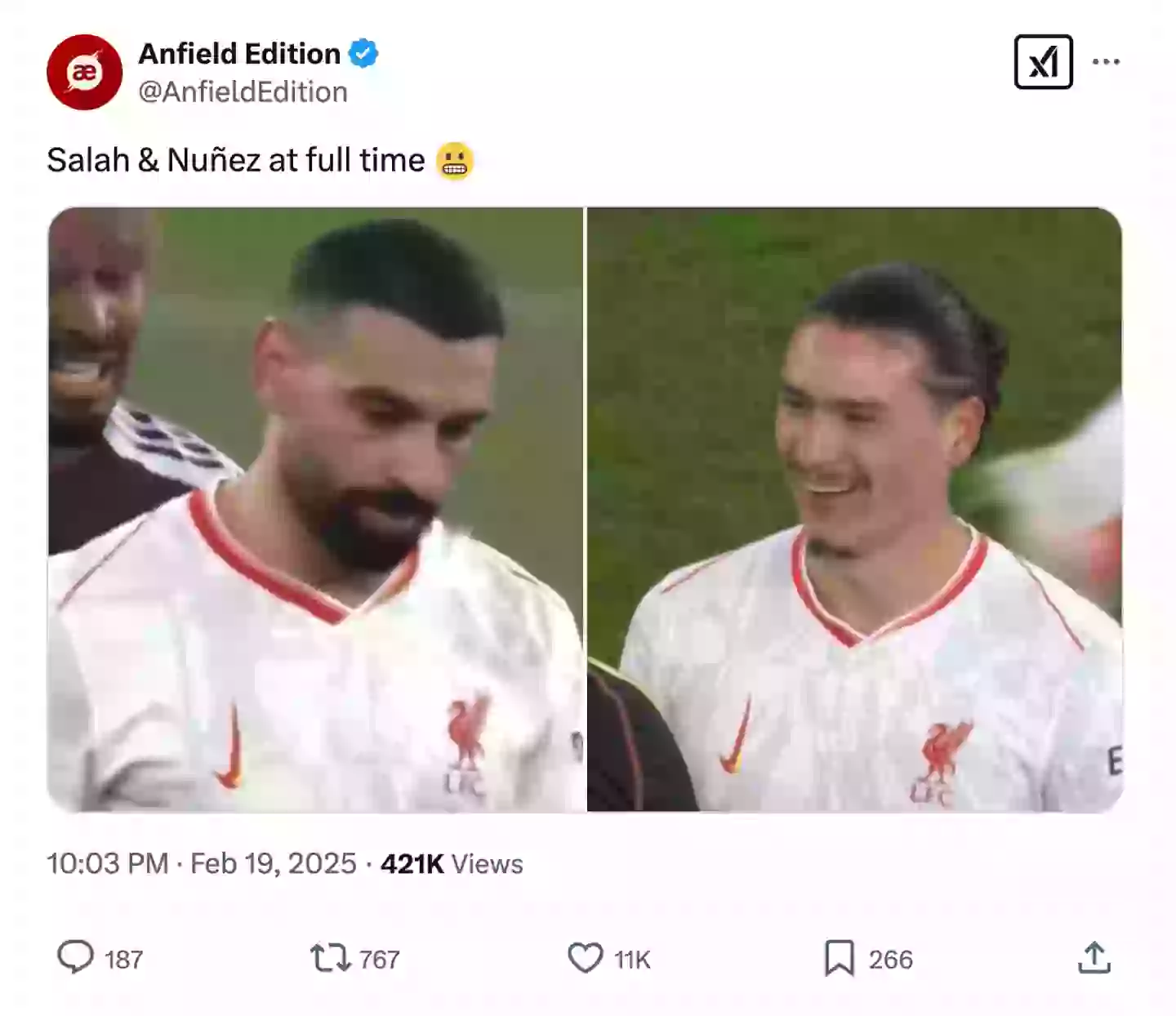 Image credit: X/@AnfieldEdition