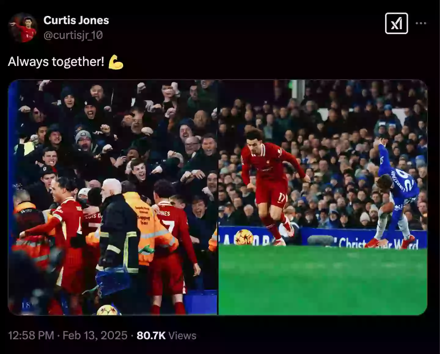 Curtis-Jones-Liverpool Curtis Jones breaks silence after being shown red card for Abdoulaye Doucoure brawl in Merseyside derby