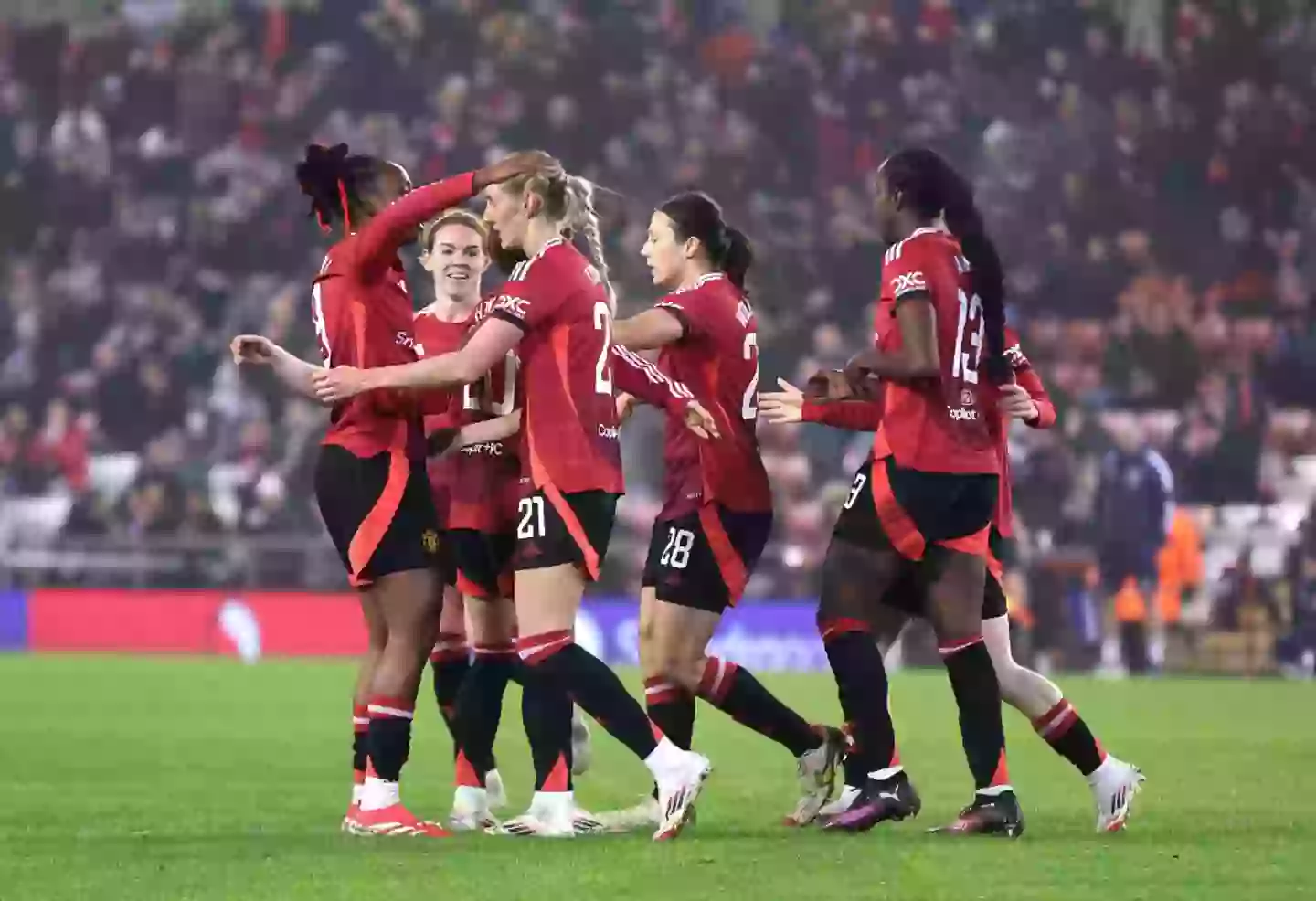 Manchester United are currently second in the Women's Super League table. (Image: Getty)