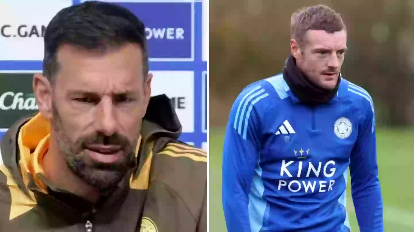 Ruud van Nistelrooy reveals 'problem' with Jamie Vardy during his first Leicester press conference