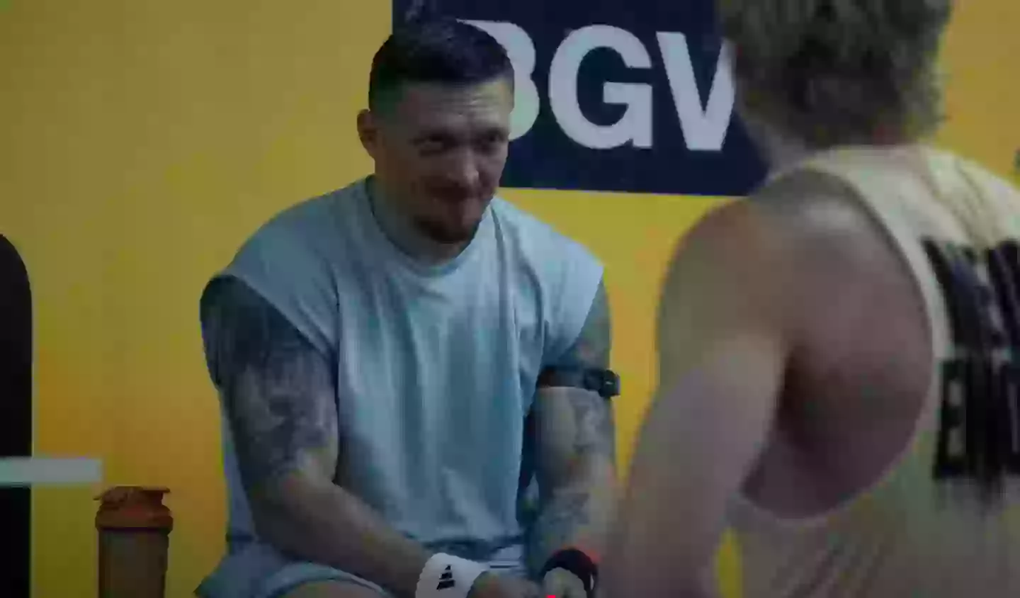 Oleksandr Usyk in camp (Credit:DAZN/YouTube)