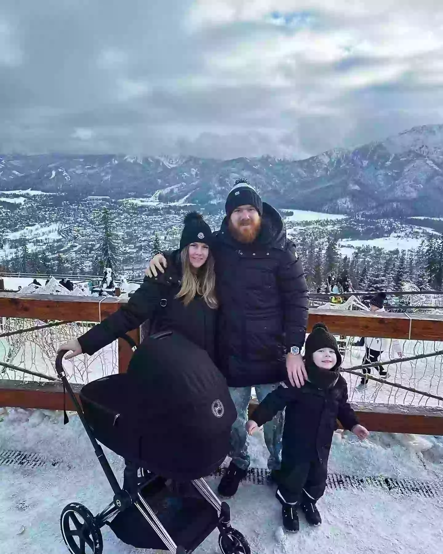 Adam and his family during a trip to Poland. Image credit: Instagram/adam.martin66