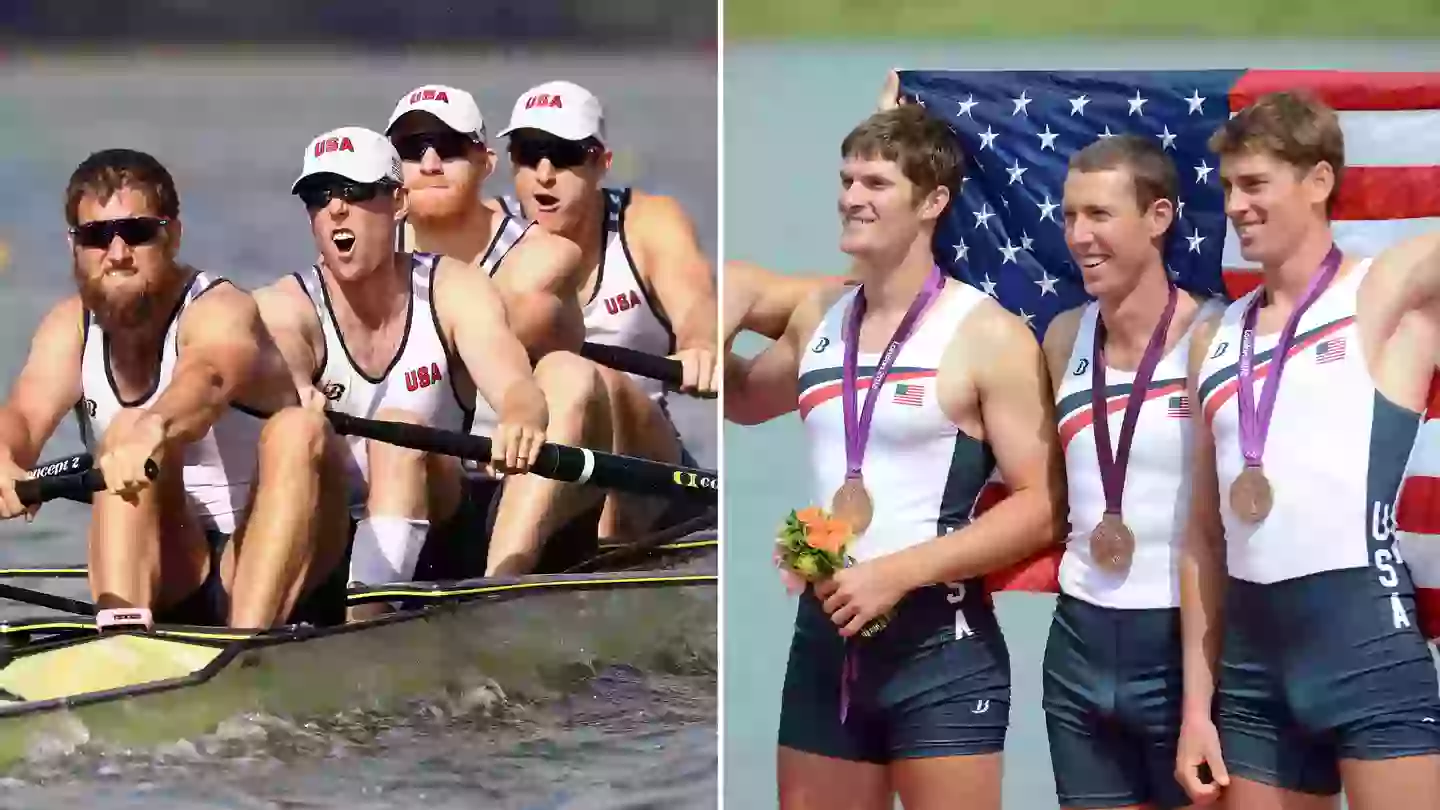 Wife of Olympic medal winner responded to husband’s outfit at games as fans ask whether they’re ‘legal’