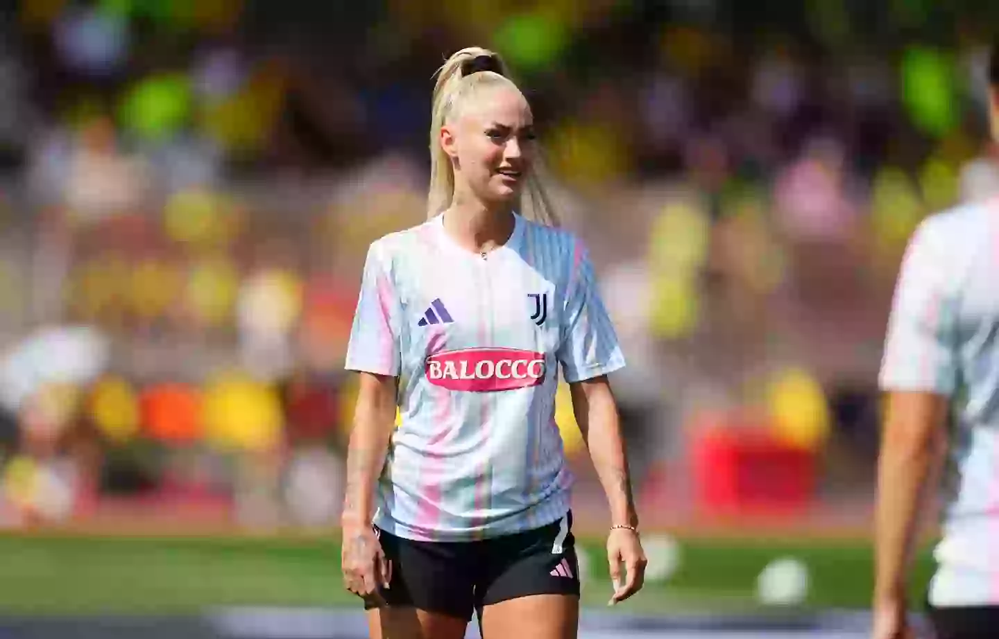 Alisha Lehmann played her final game for Juventus on Saturday. Image: Getty