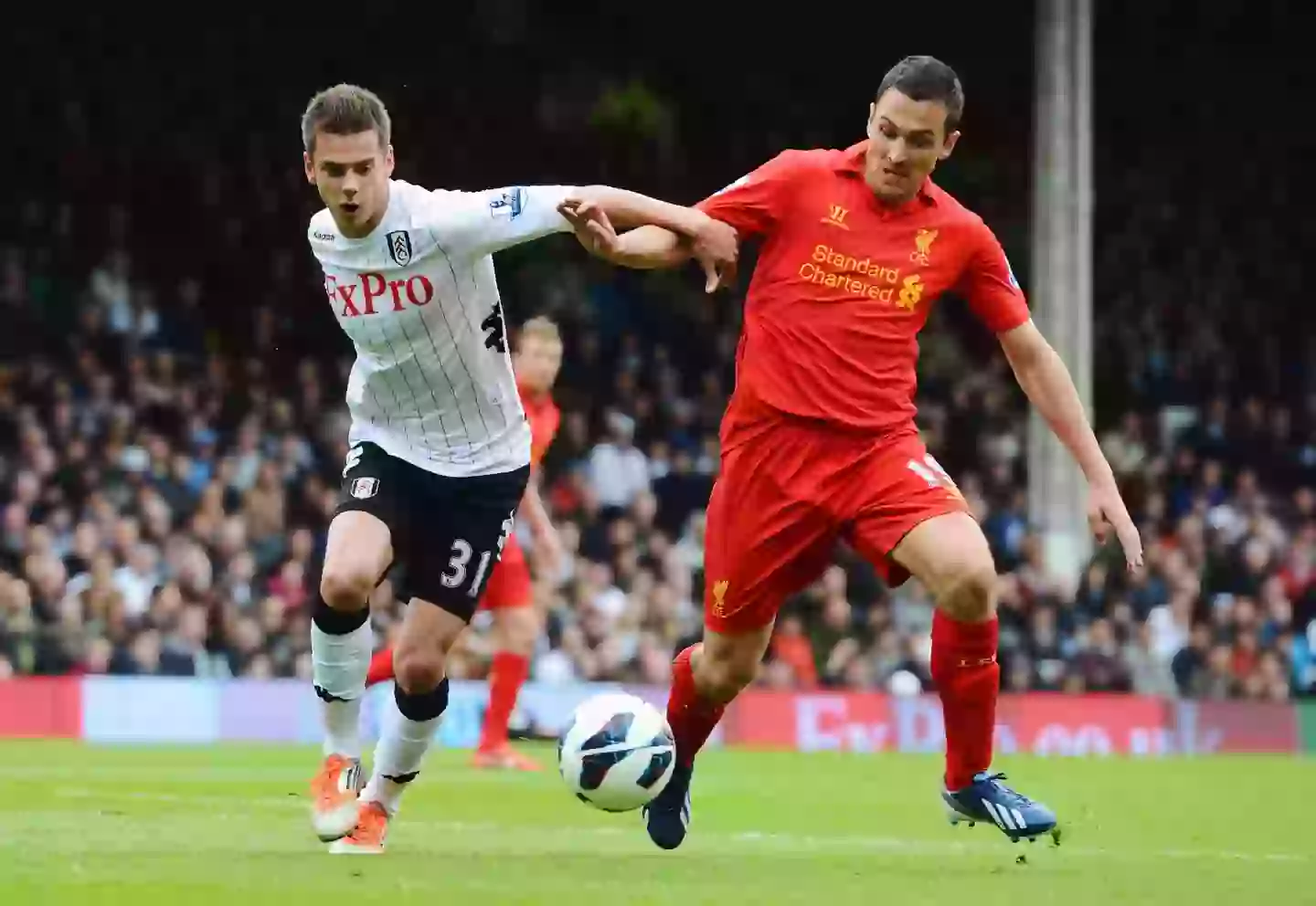 Kacaniklic came up against Liverpool during his time at Fulham. Image credit: Getty