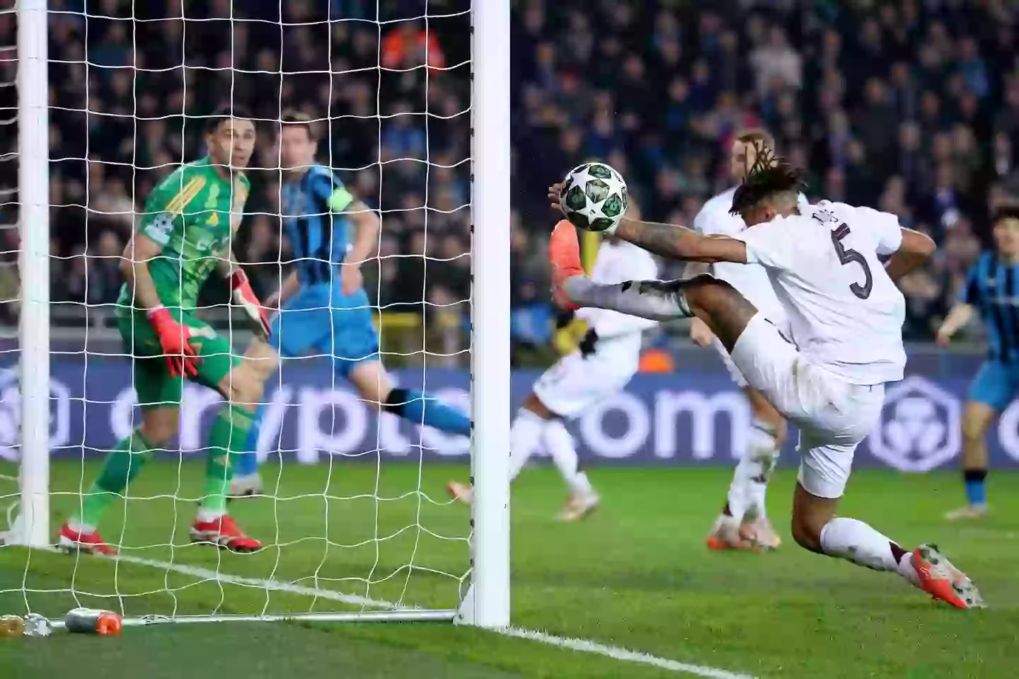 GettyImages-2202712767 Aston Villa's Tyrone Mings produces mindblowing piece of defending in Champions League clash with Club Brugge