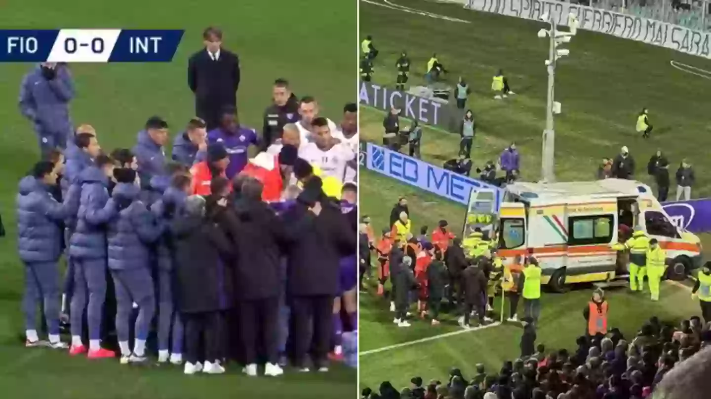 Fiorentina's Edoardo Bove collapses during match against Inter Milan as players left in tears on pitch - Serie A - SPORTbible