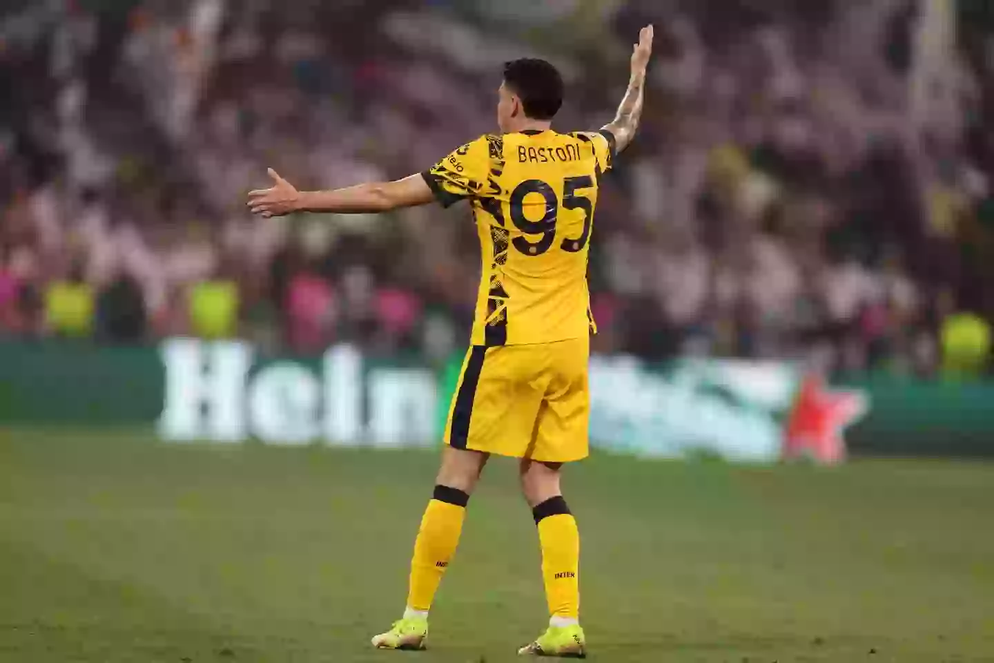 Bastoni était l'un des artistes hors concours de l'Inter cette saison, car ils ont raté de peu dans la course de titre Serie A. Crédit d'image: Getty