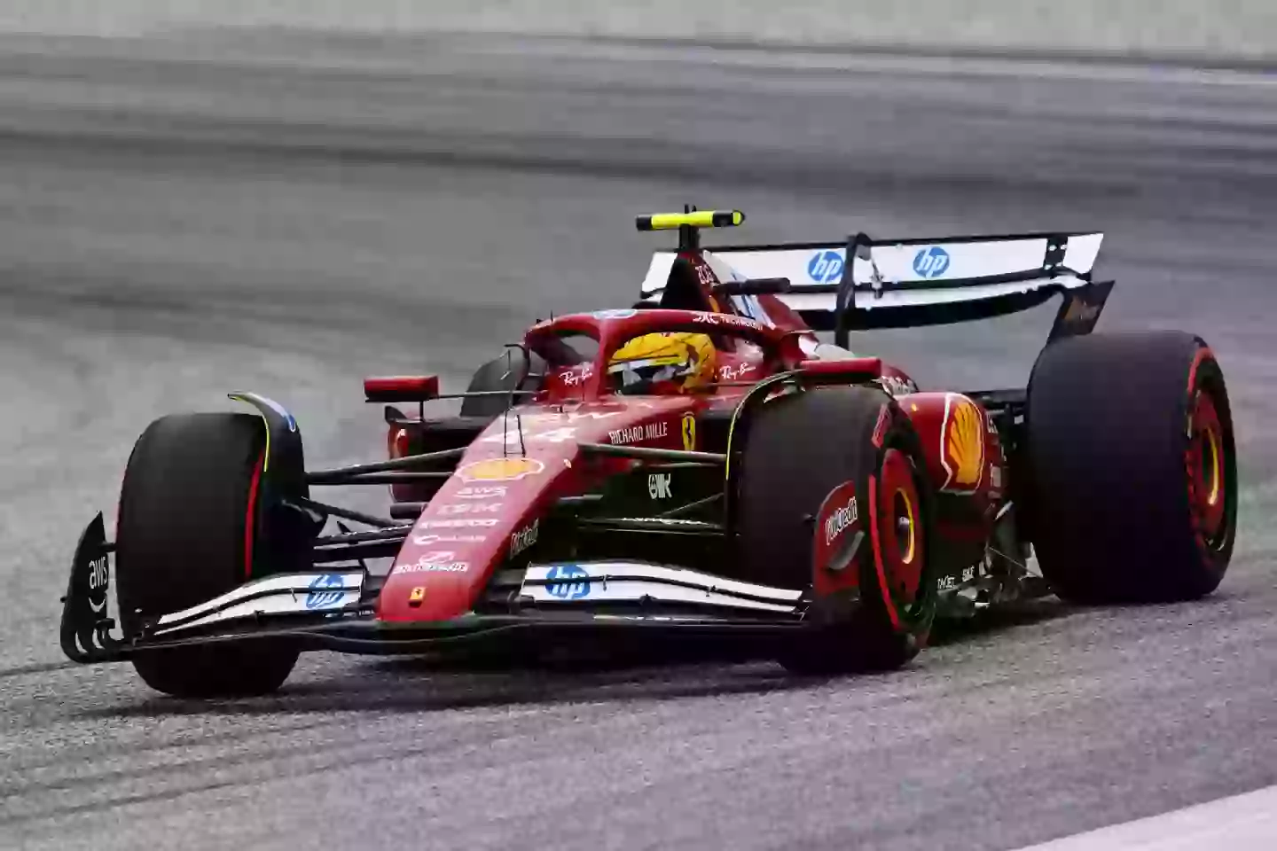 Lewis Hamilton endured a tough afternoon in Austria. Image: Getty