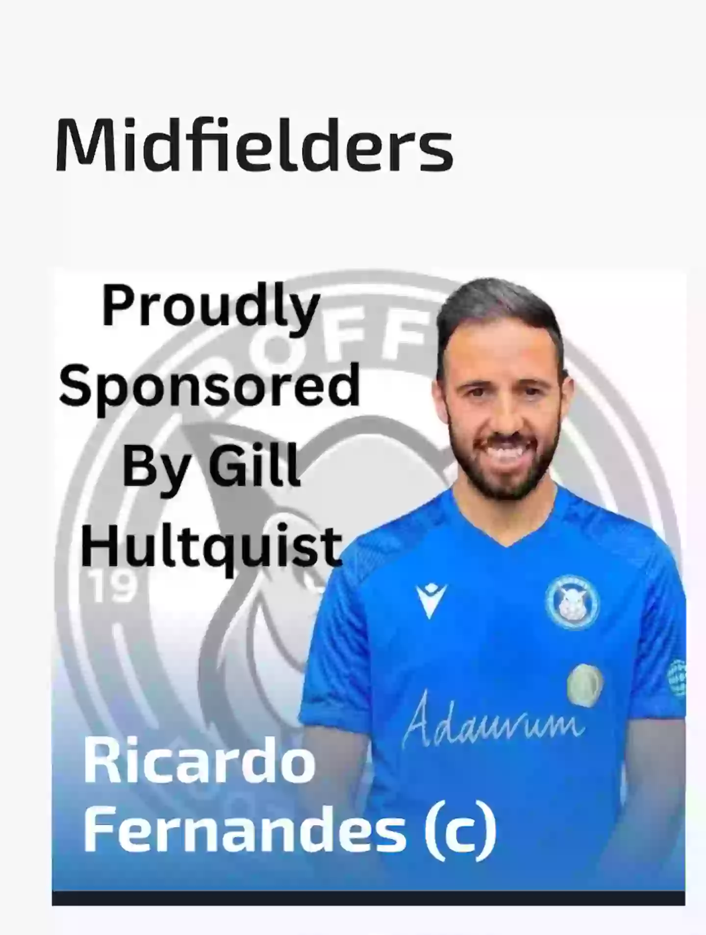 Bruno Fernandes' brother Ricardo also plays football. Image: Roffey FC