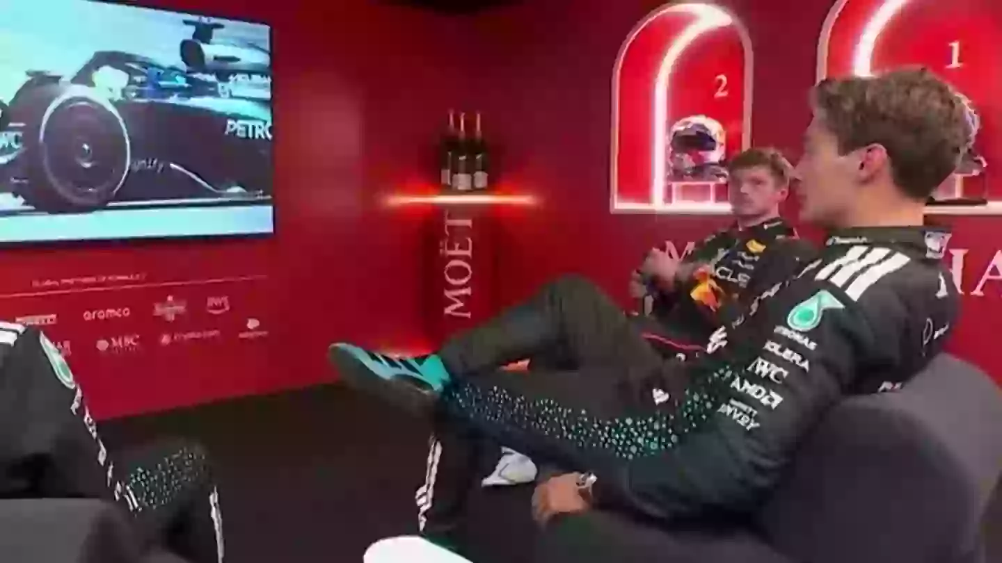 Max Verstappen's reaction in cool down room to Lando Norris and Oscar Piastri crash has got