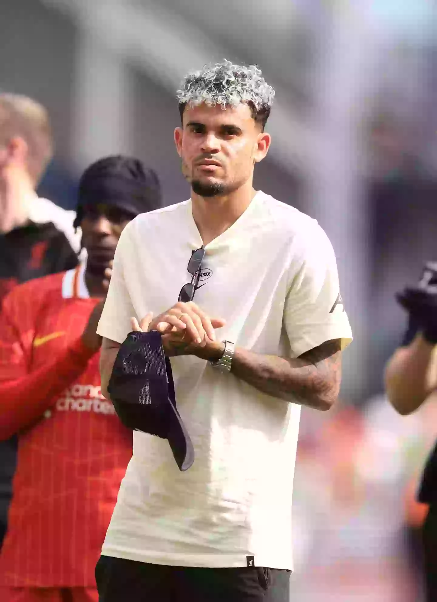 Luis Diaz looks set to move on from Liverpool this summer. Image: Getty