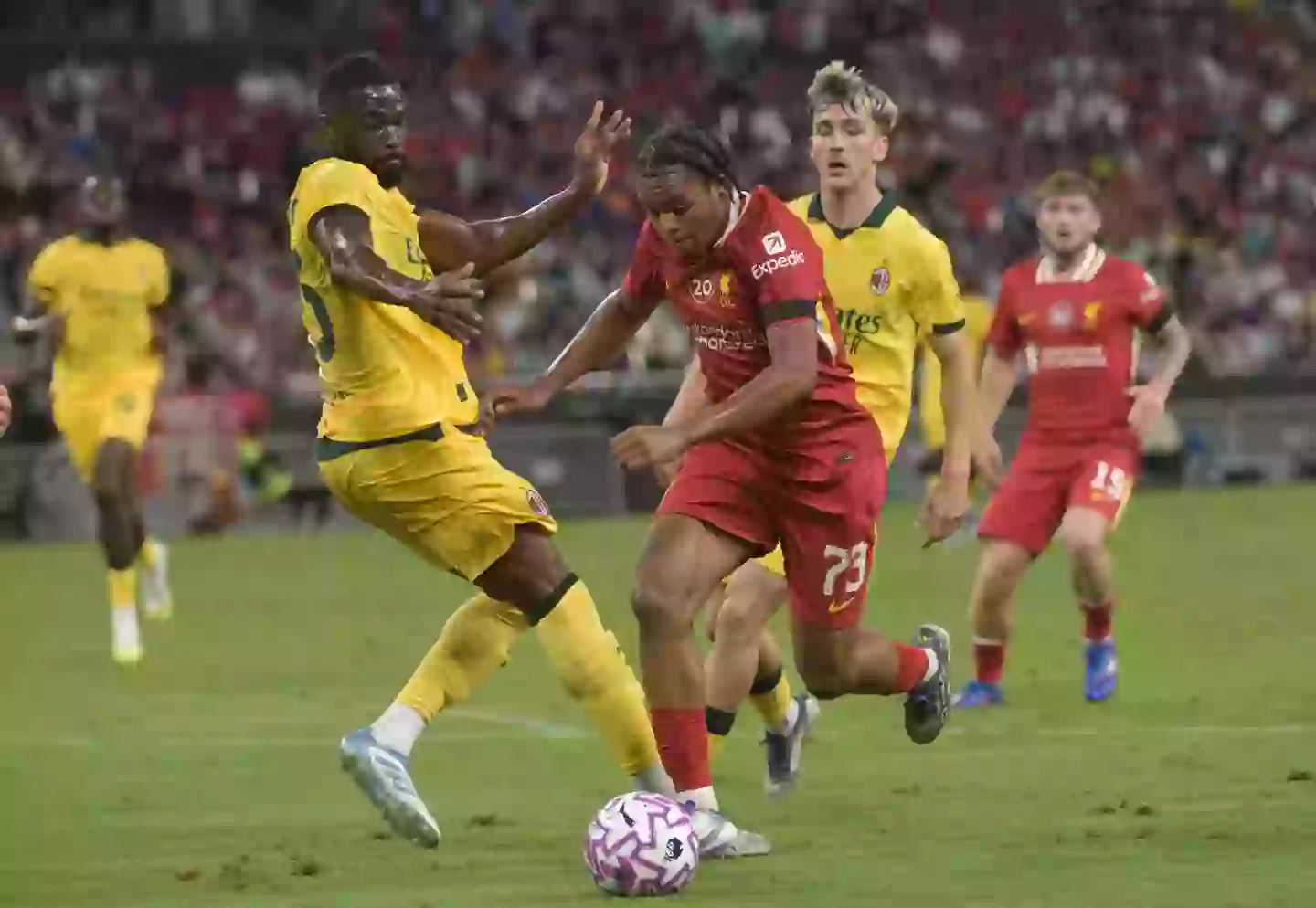 Rio Ngumoha has a bright future at Liverpool (Image: AC Milan / Contributor via Getty)