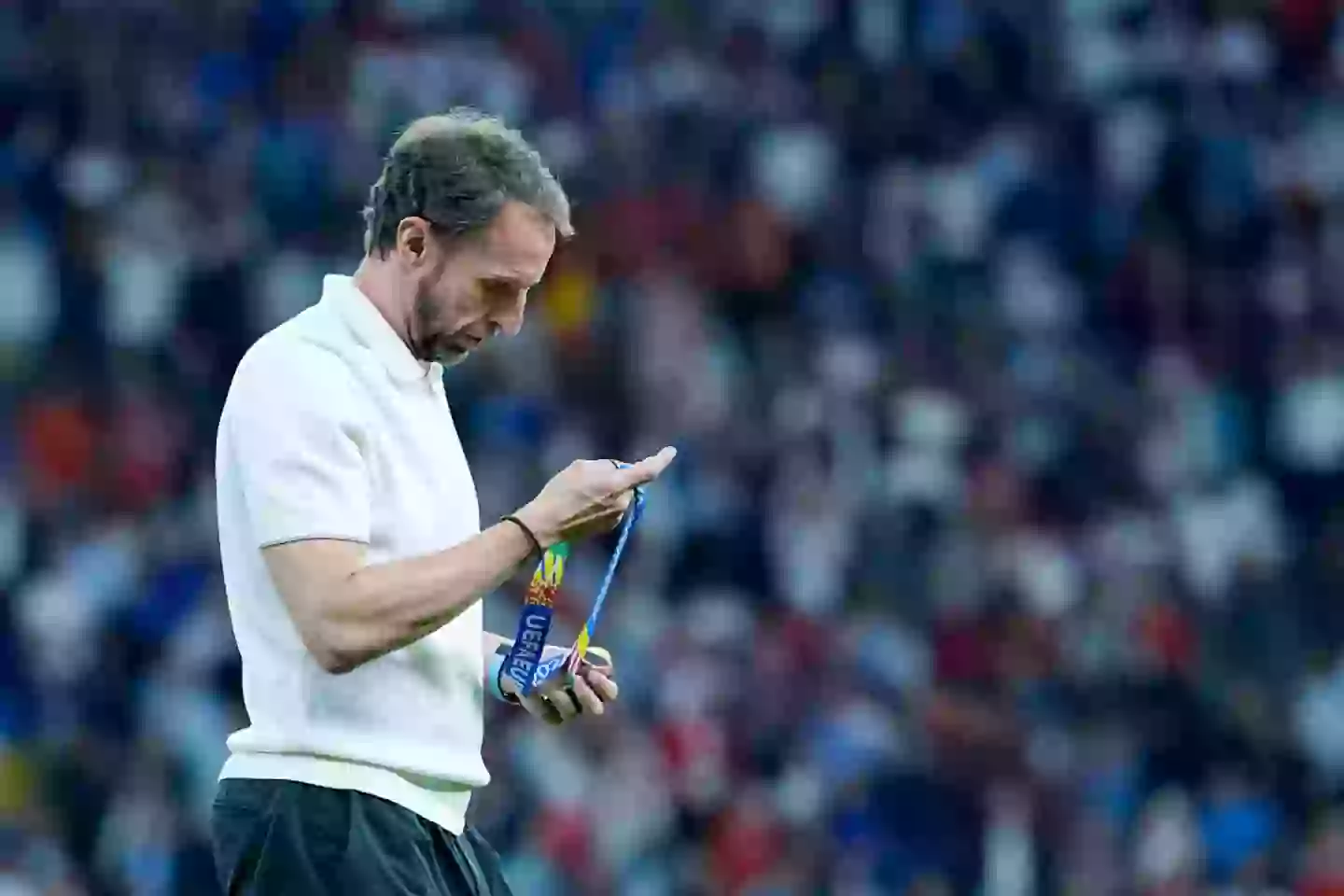Former England manager Gareth Southgate pictured after the Euro 2024 final defeat to Spain -