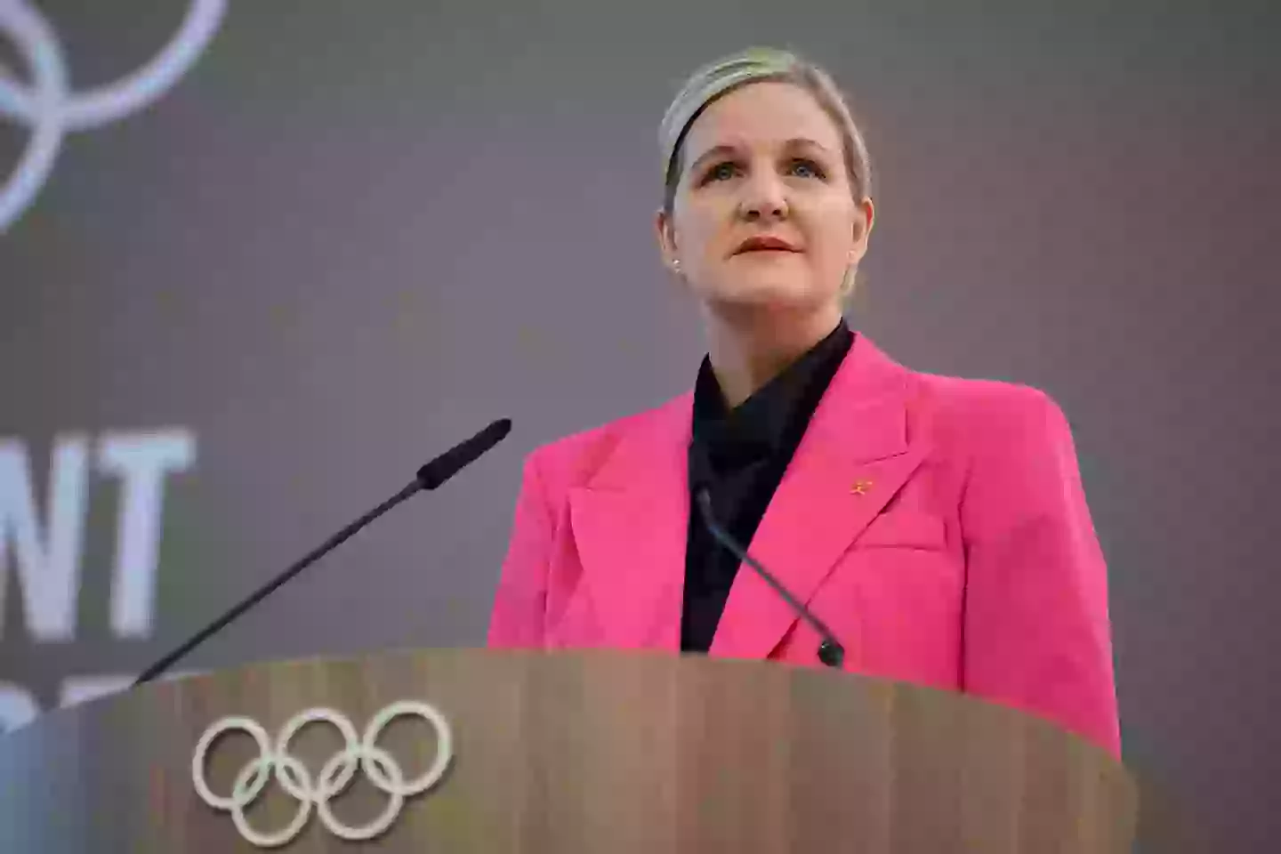 Kirsty Conventry held her first press conference as IOC President on June 23. (Image: Getty)