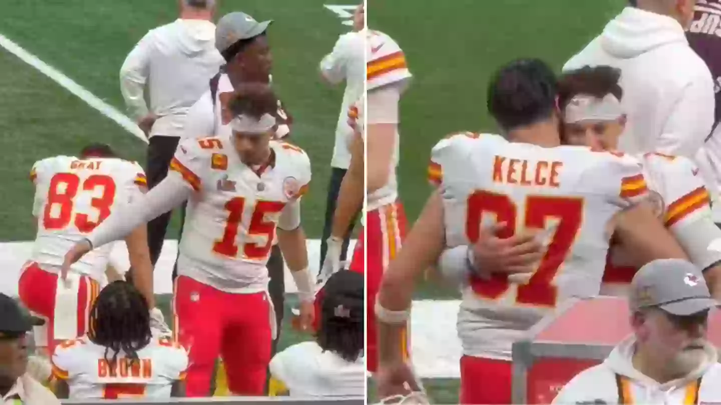 Fans stunned as Patrick Mahomes spotted 'ignoring' one Chiefs teammate after Super Bowl defeat