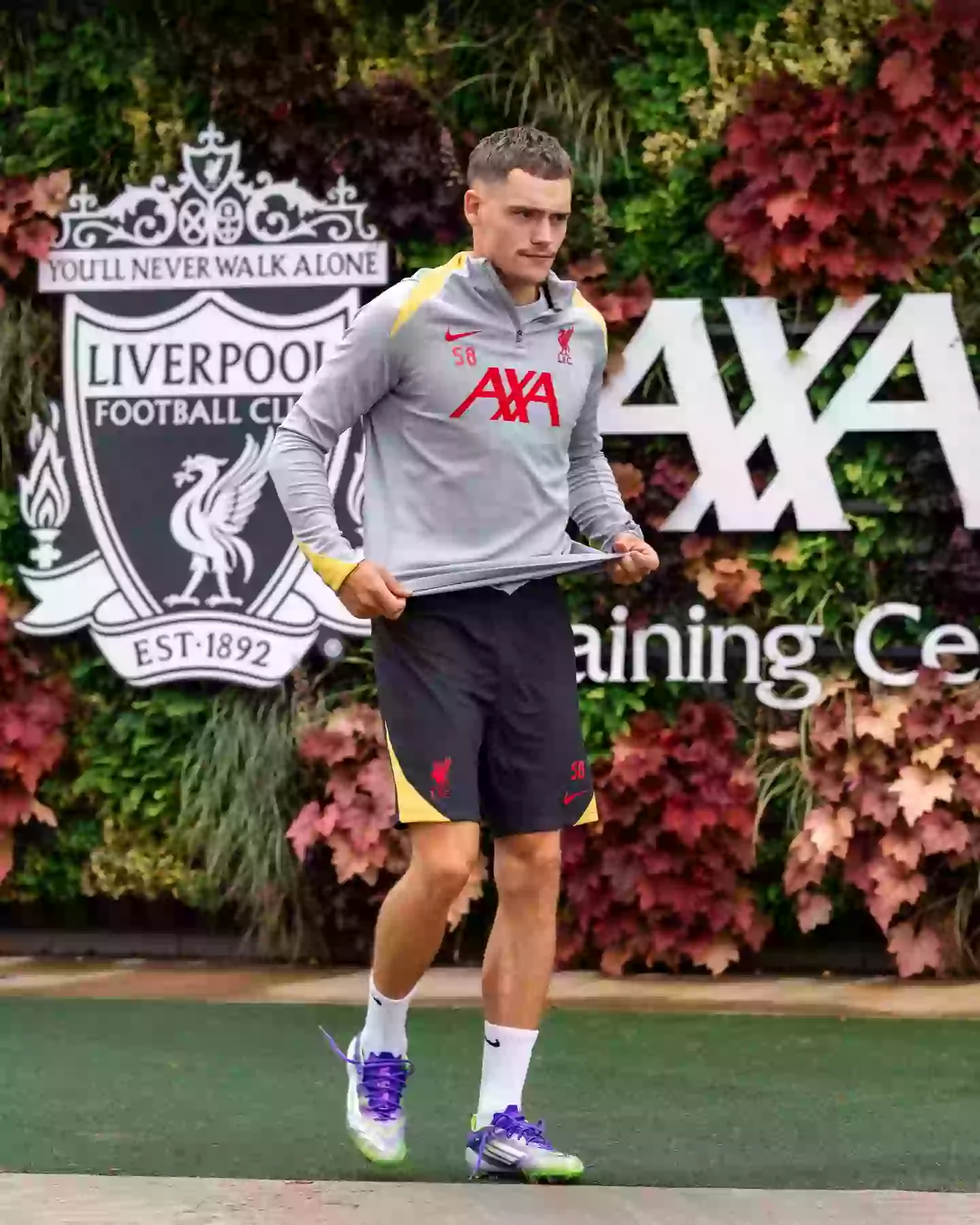 Florian Wirtz made his first appearance for Liverpool on Sunday. Image: Getty