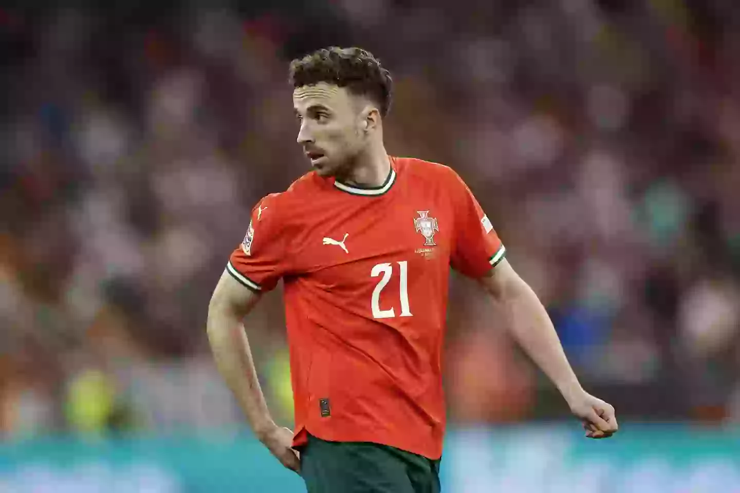 LĐBĐ Bồ Đào Nha xác nhận sự ra đi của Diogo Jota, xin UEFA làm 1 điều 1 Jota featured for Portugal in their Nations League tie against Germany in June. Image credit: Getty