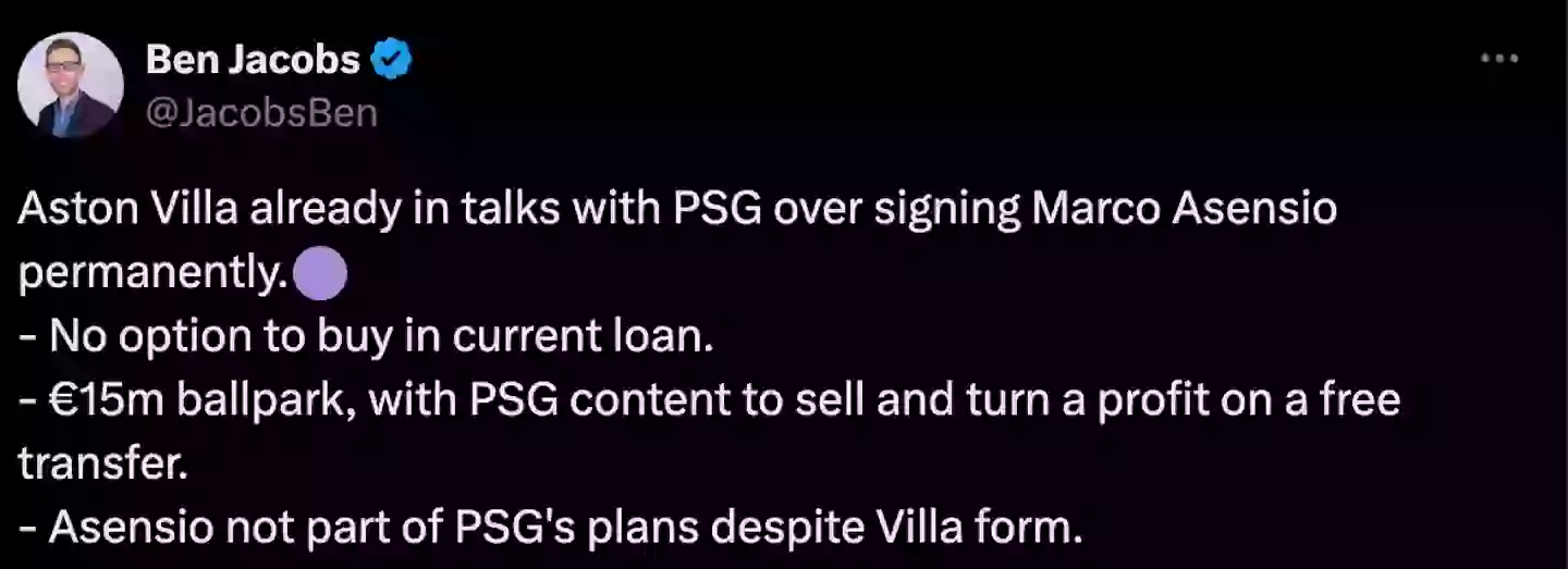 Screenshot_2025-03-14_at_10.04.15 Aston Villa's 'in talks' to sign Marco Asensio and the asking price has left fans stunned