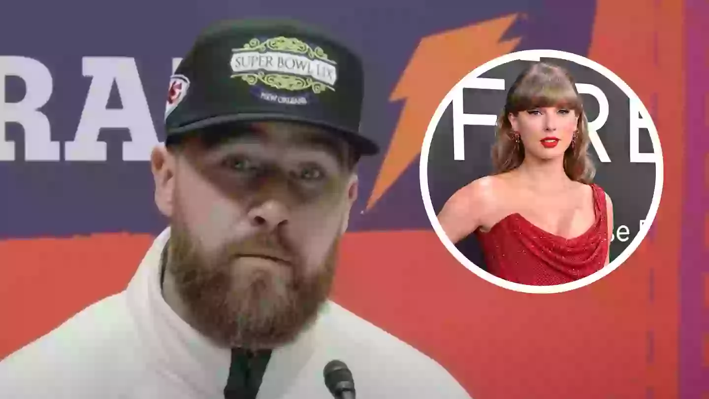 Travis Kelce shuts down 'awful' Taylor Swift question ahead of Super Bowl as Chiefs star left visibly angry