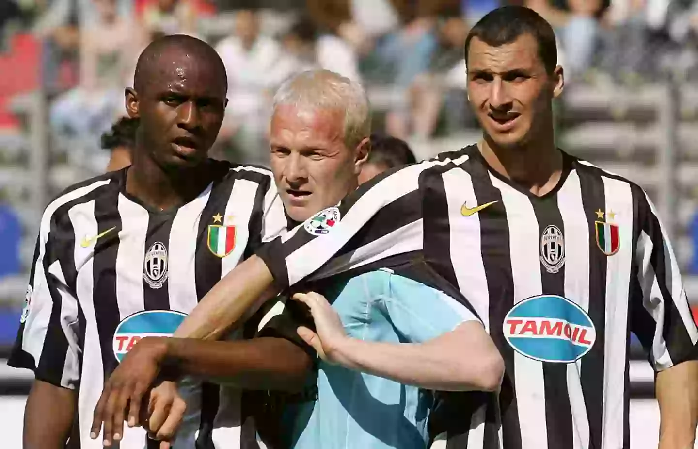 Zlatan Ibrahimovic and Patrick Vieira played together at both Juventus and Inter Milan. (Image: Getty)